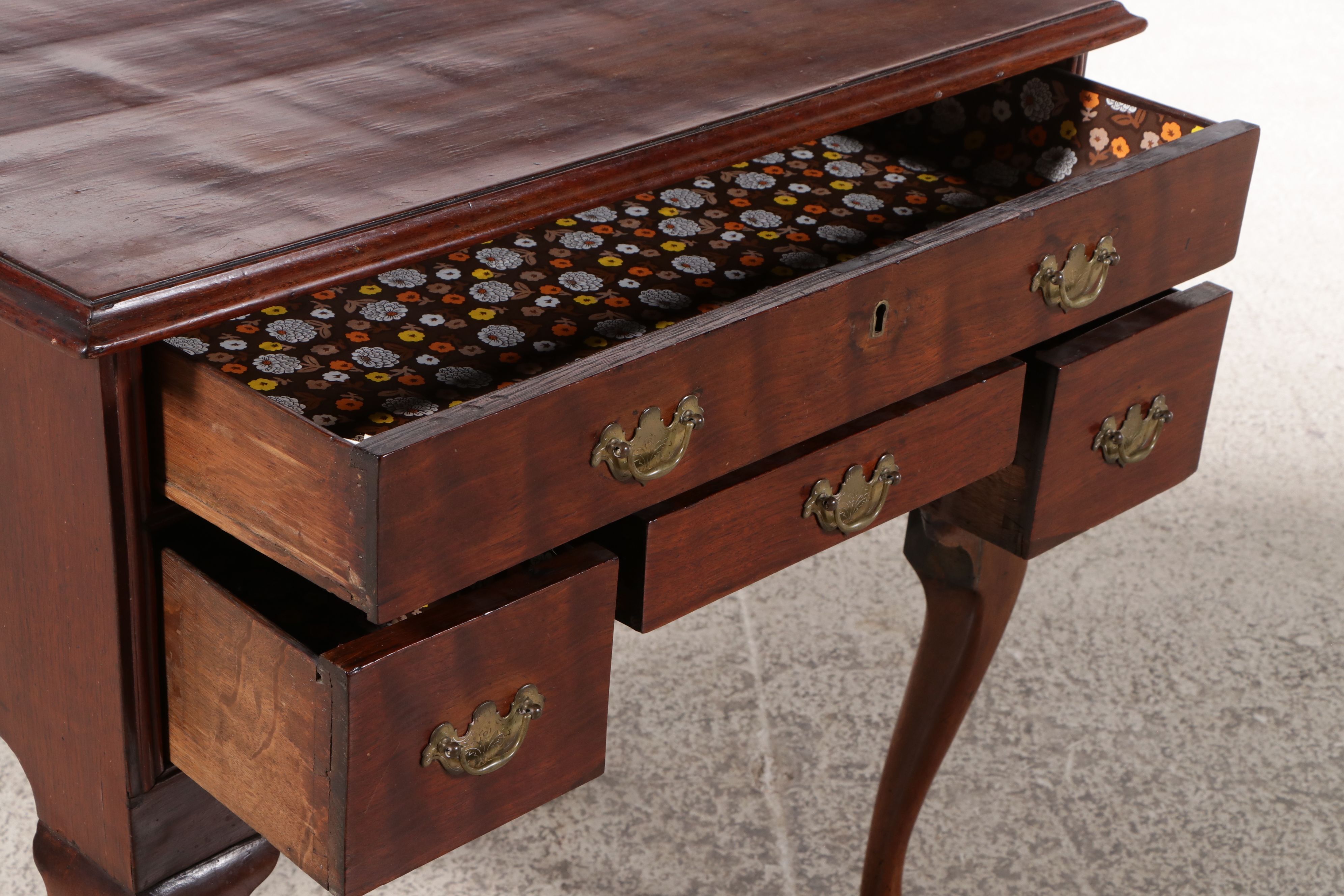 Queen Anne Style Mahogany Low Boy, 19th Century