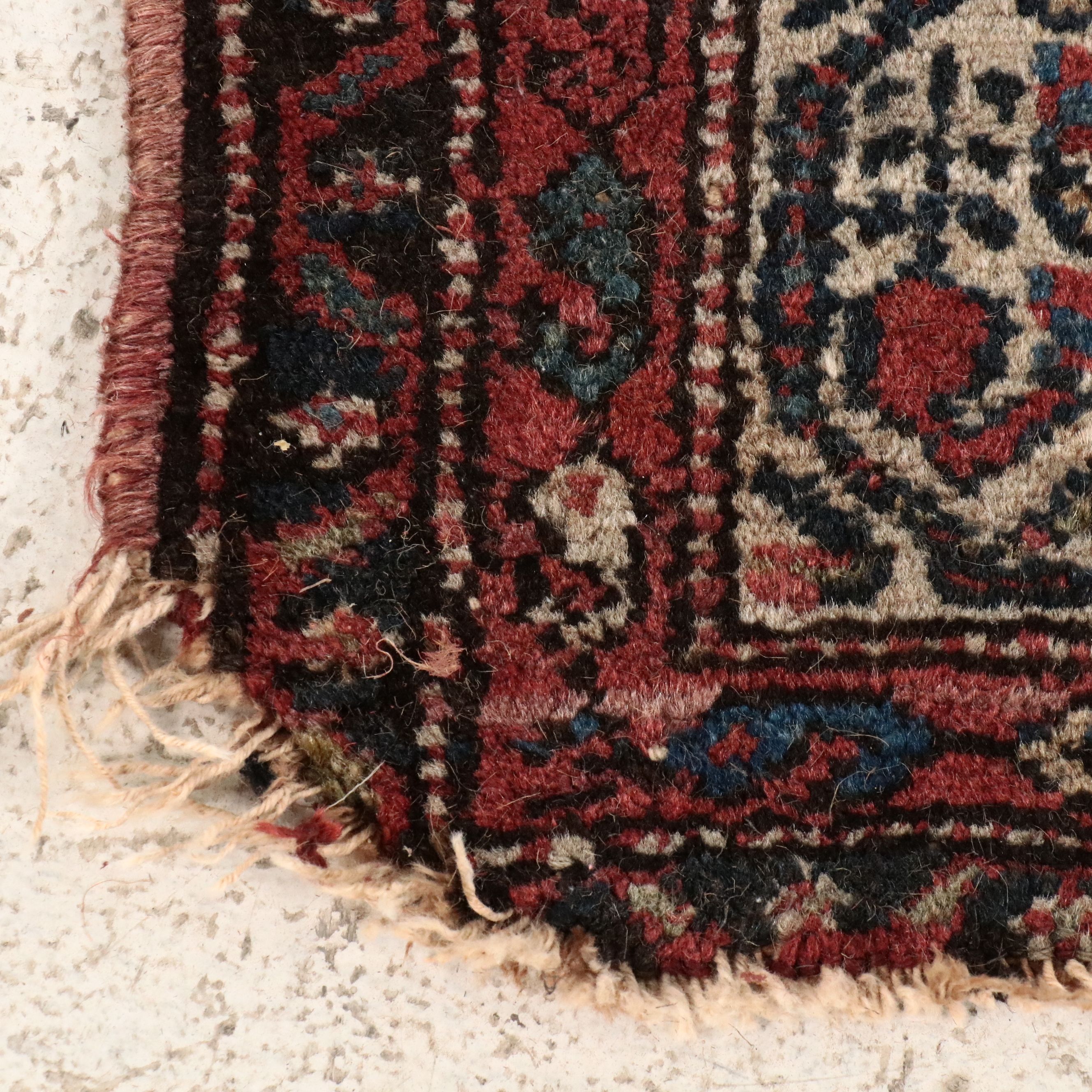 5'3 x 6'3 Hand-Knotted Persian Veramin Area Rug