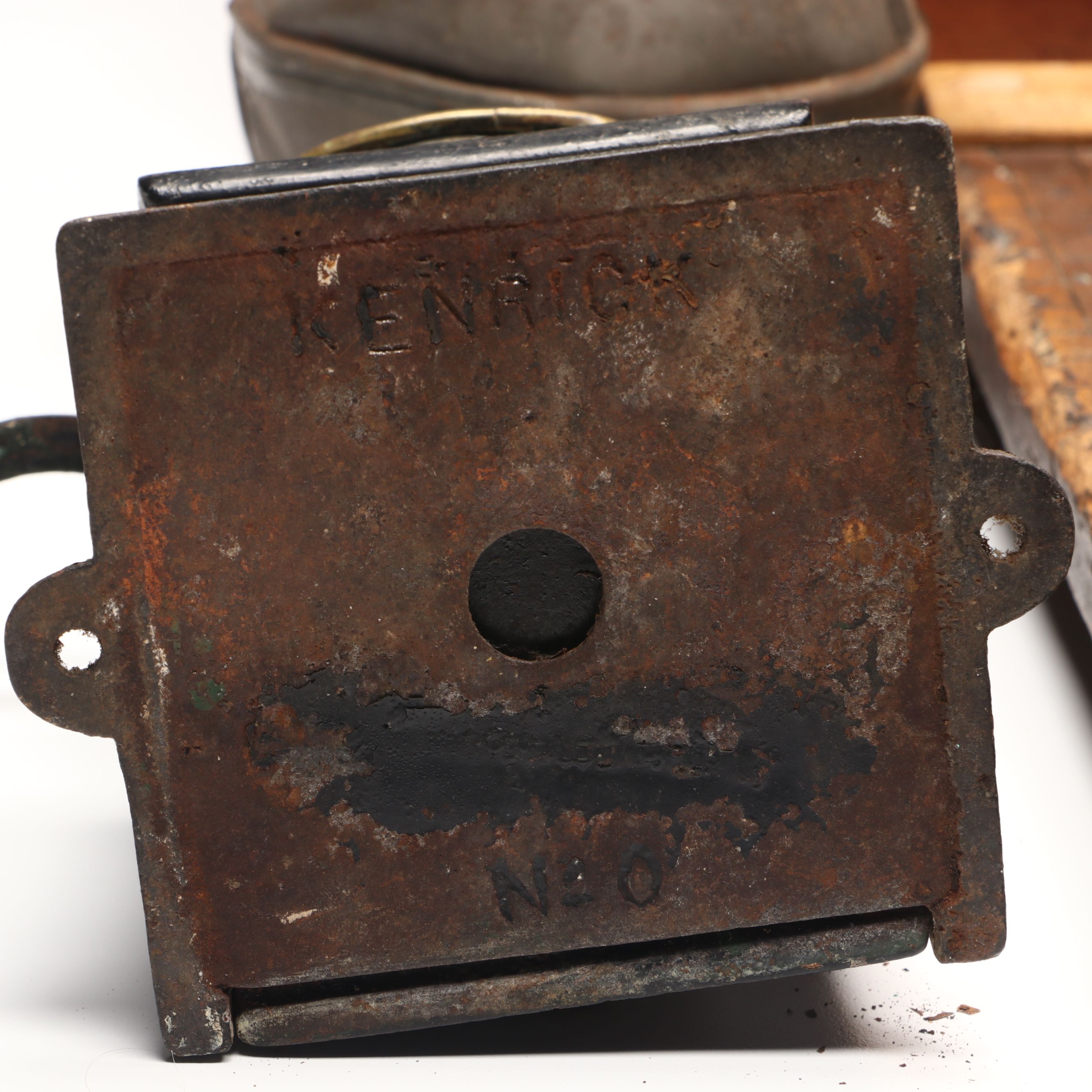 A. Kenrick & Sons Antique Iron Coffee Mill and More Primitive Homeware