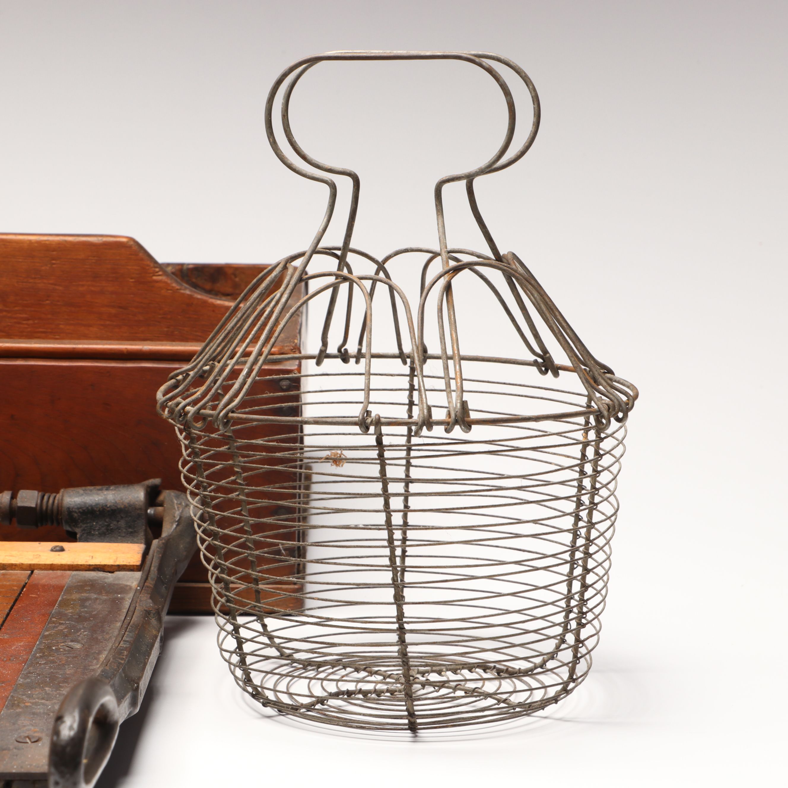 A. Kenrick & Sons Antique Iron Coffee Mill and More Primitive Homeware