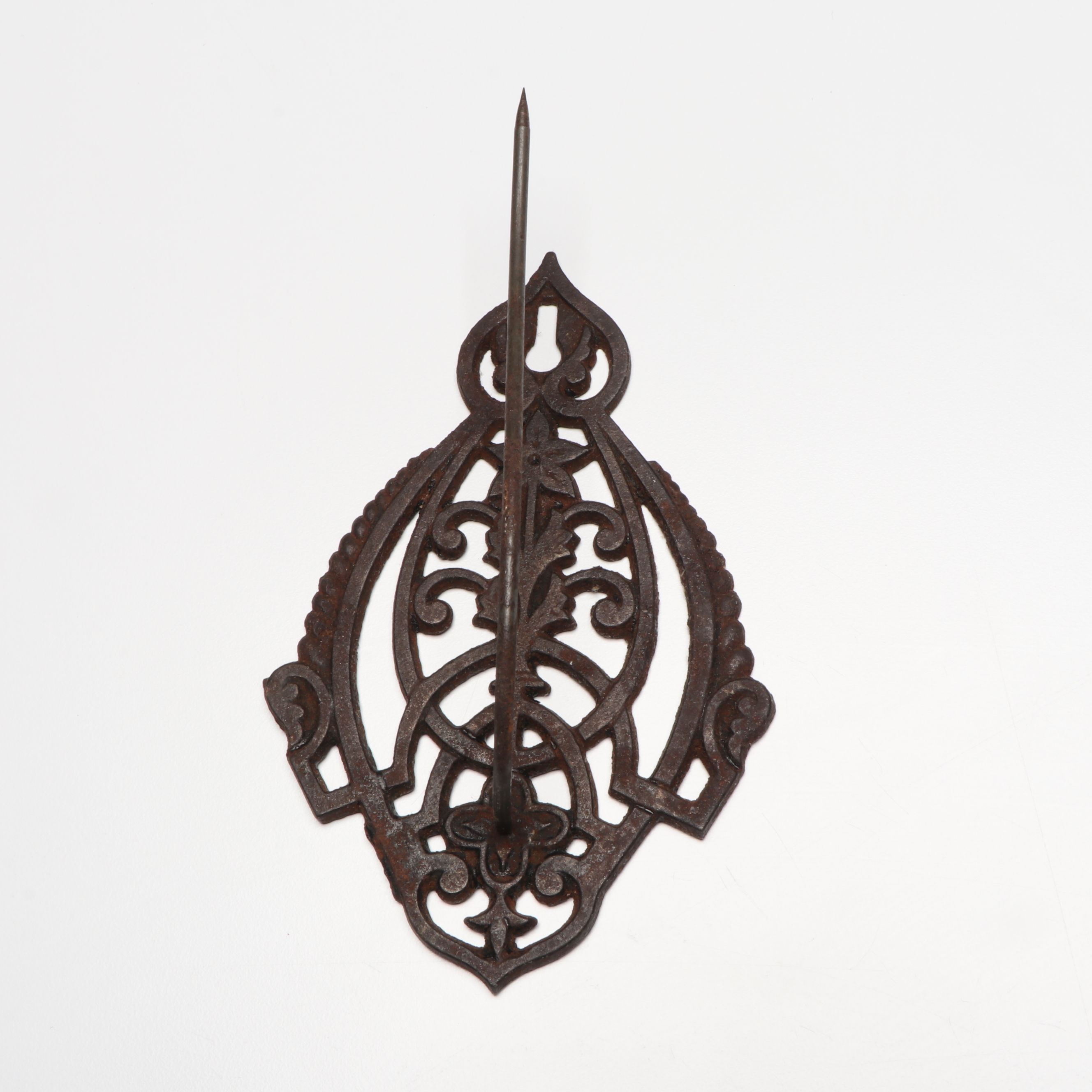 Dutch Wooden Pipe Rack with Bill Spike and More Brass and Metal Hardware