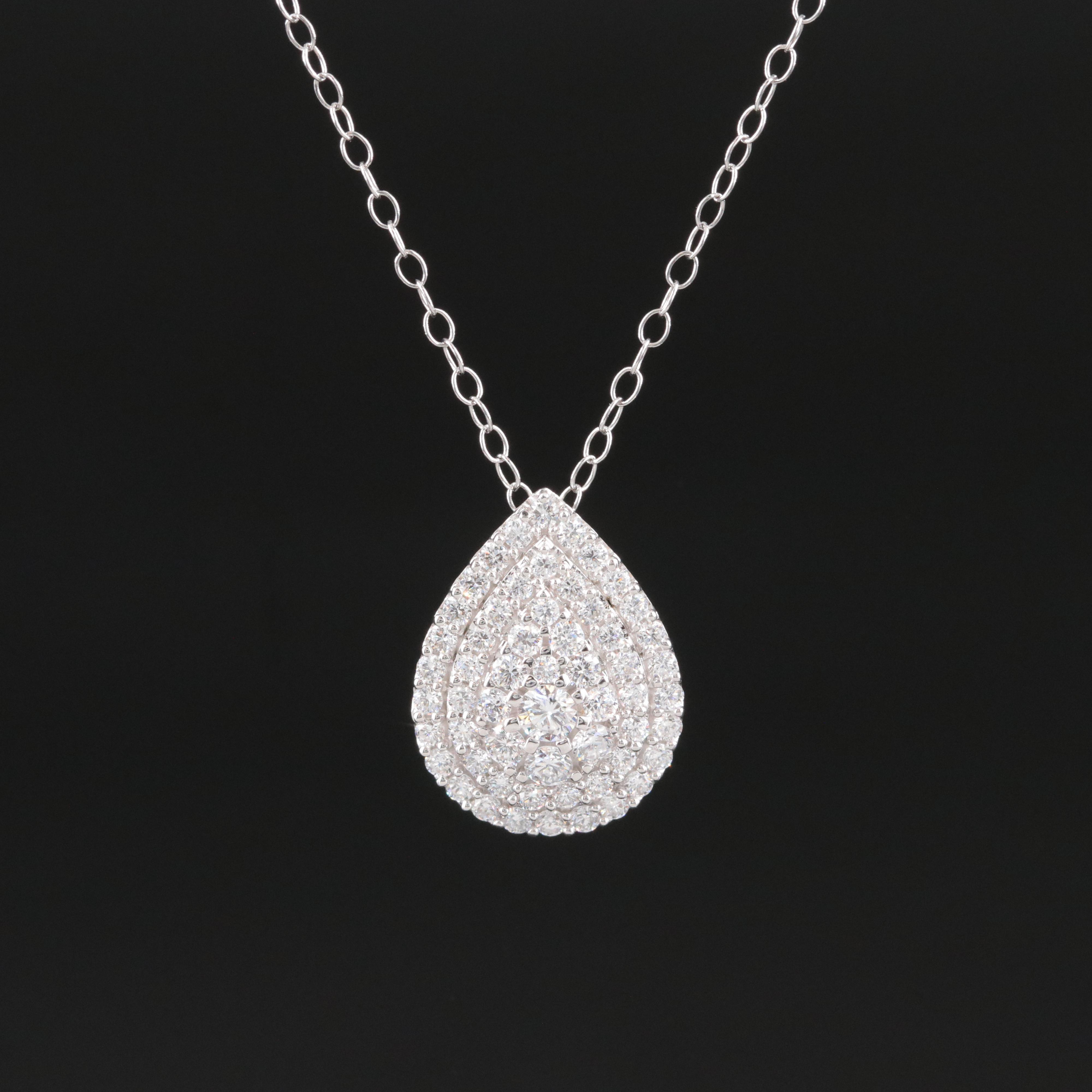 14K 1.01 CTW Lab Grown Diamond Necklace