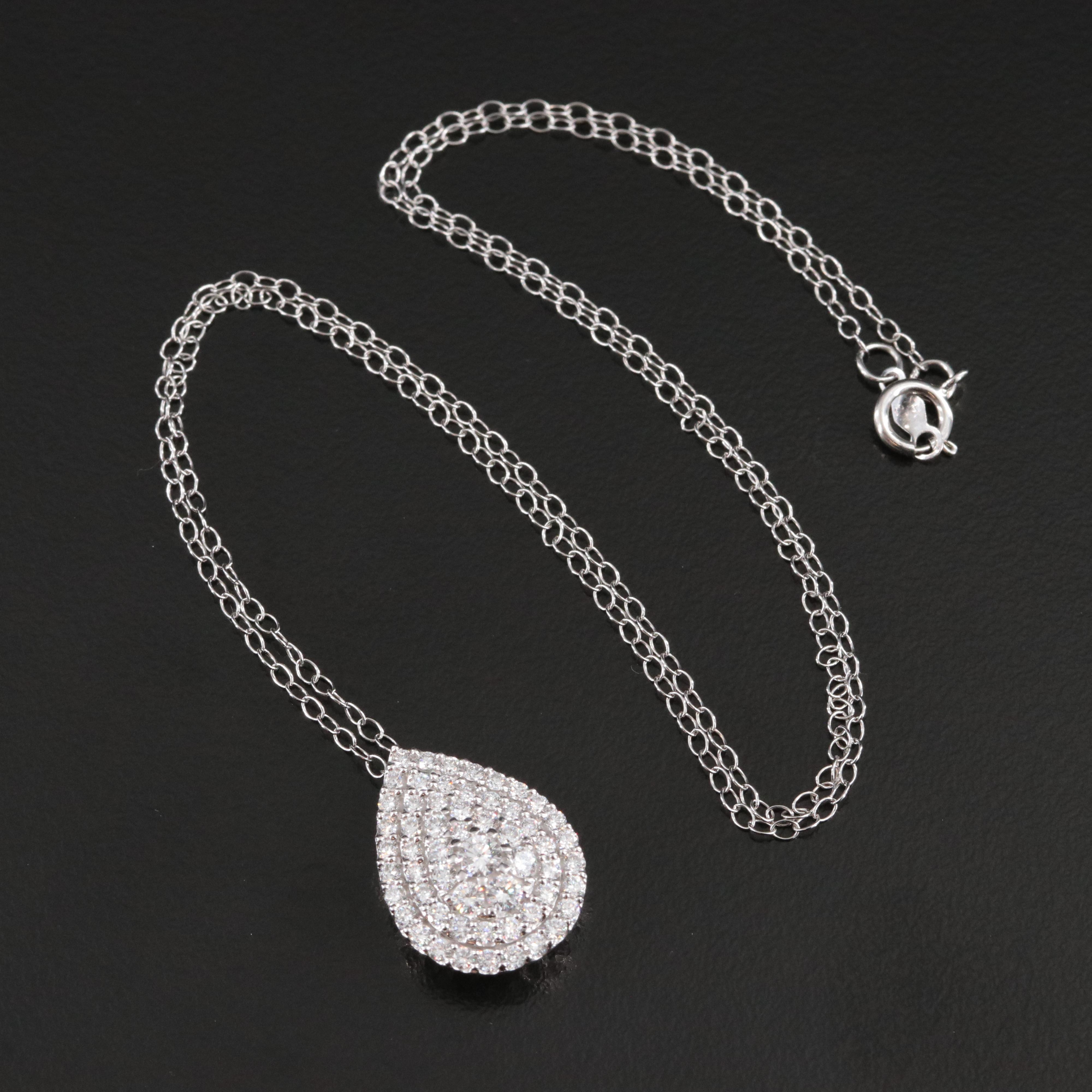 14K 1.01 CTW Lab Grown Diamond Necklace