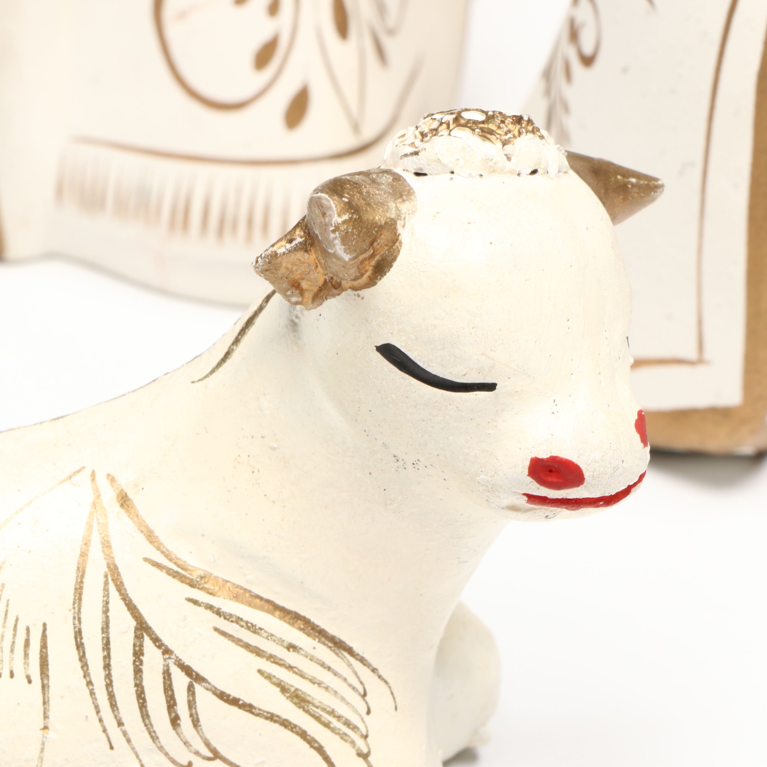 Polychrome Ceramic Nativity Set