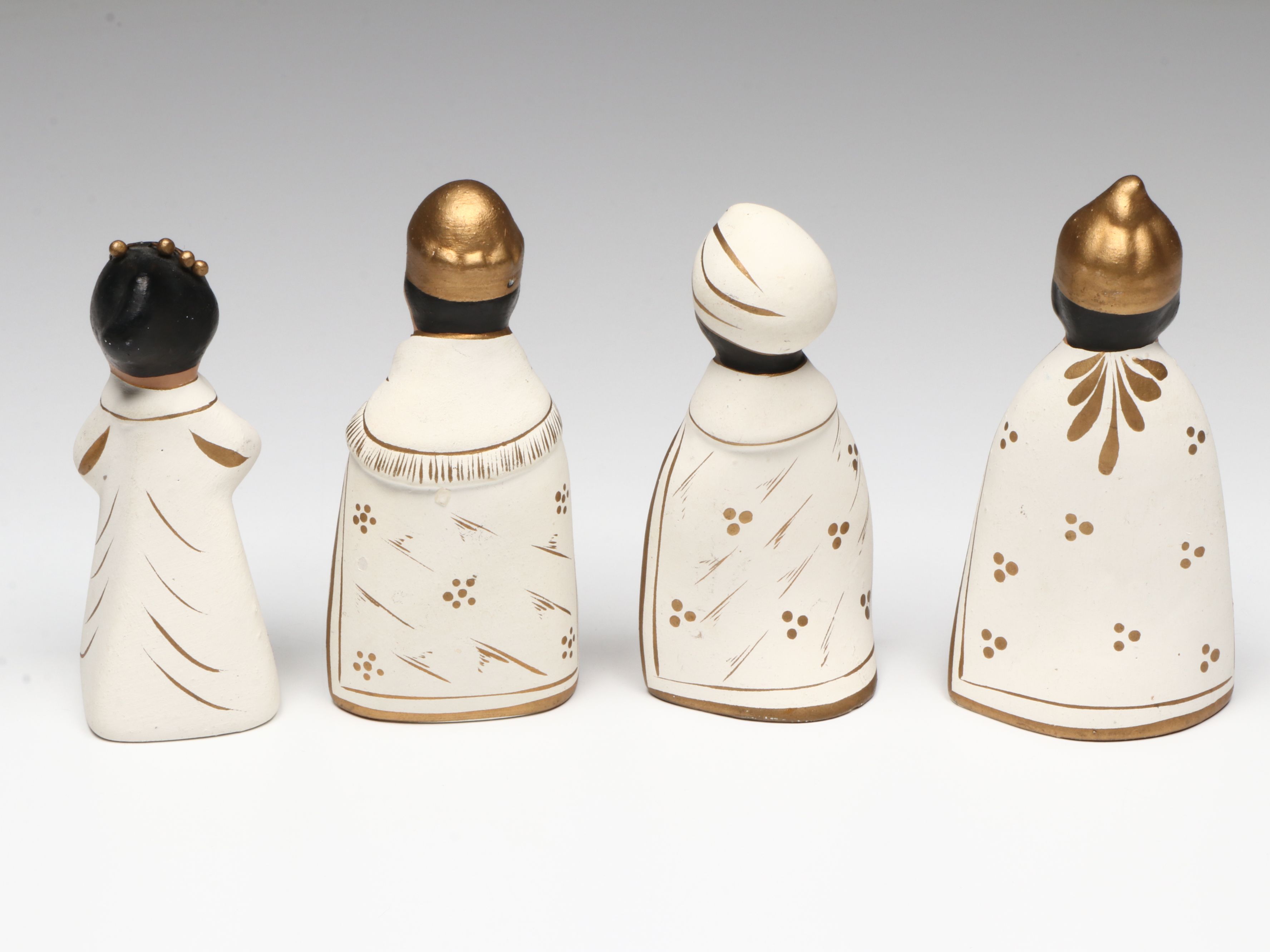 Polychrome Ceramic Nativity Set