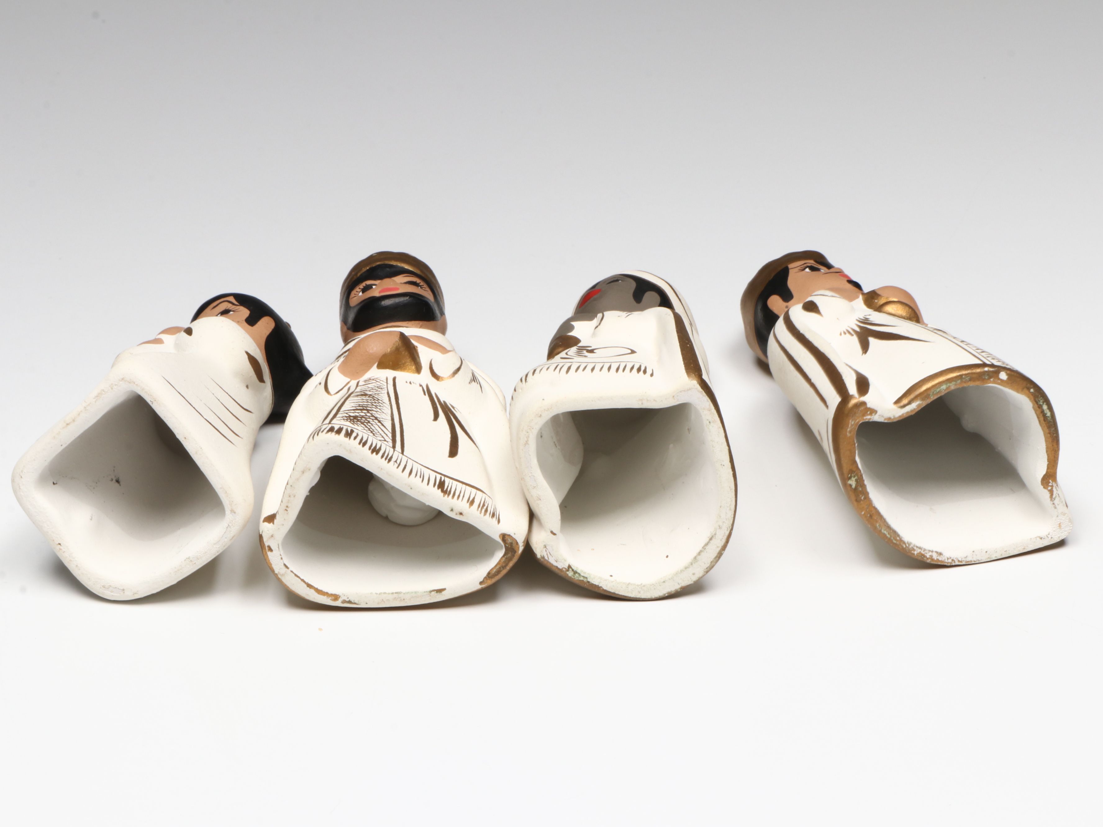 Polychrome Ceramic Nativity Set