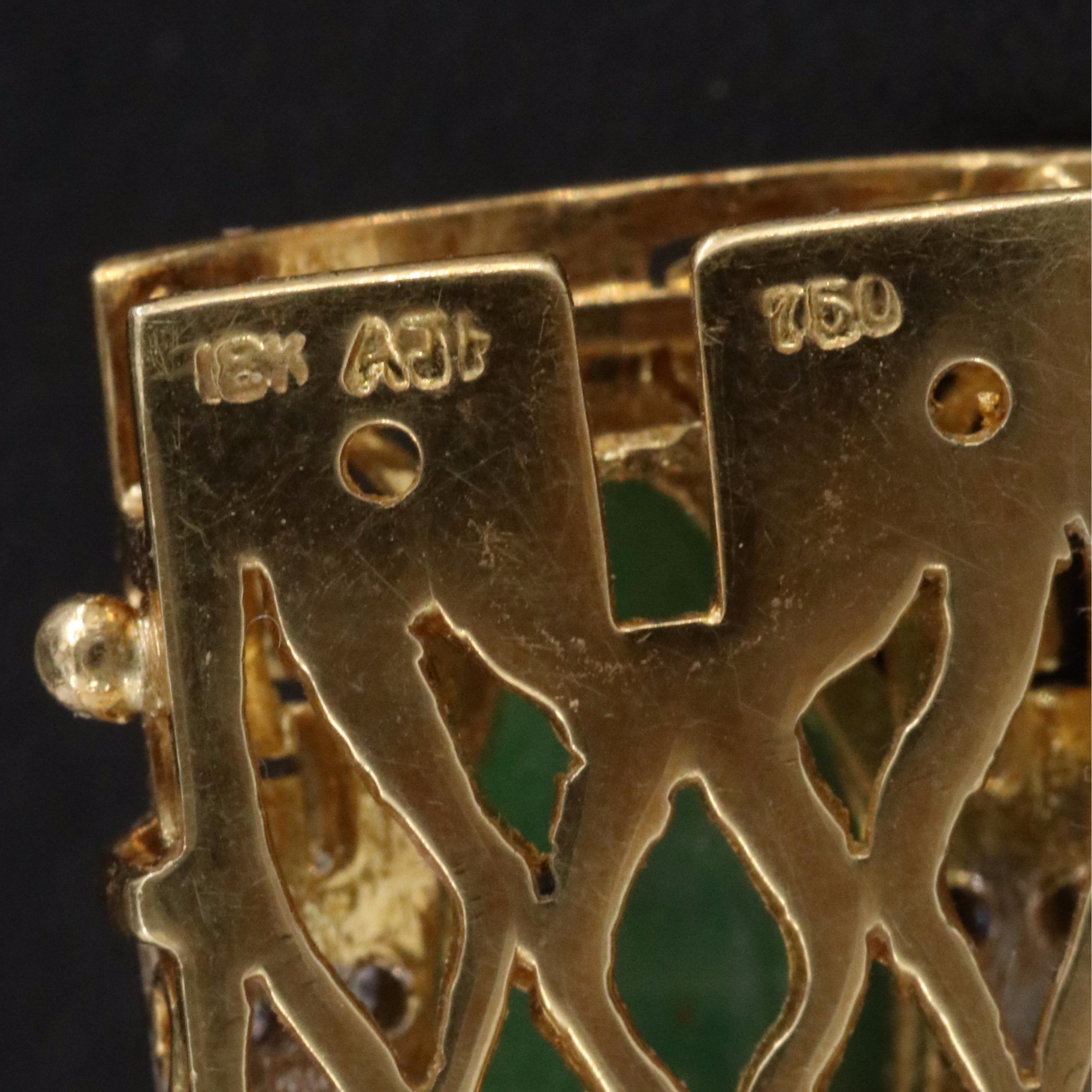 18K Jadeite, Diamond and Pearl Torsade