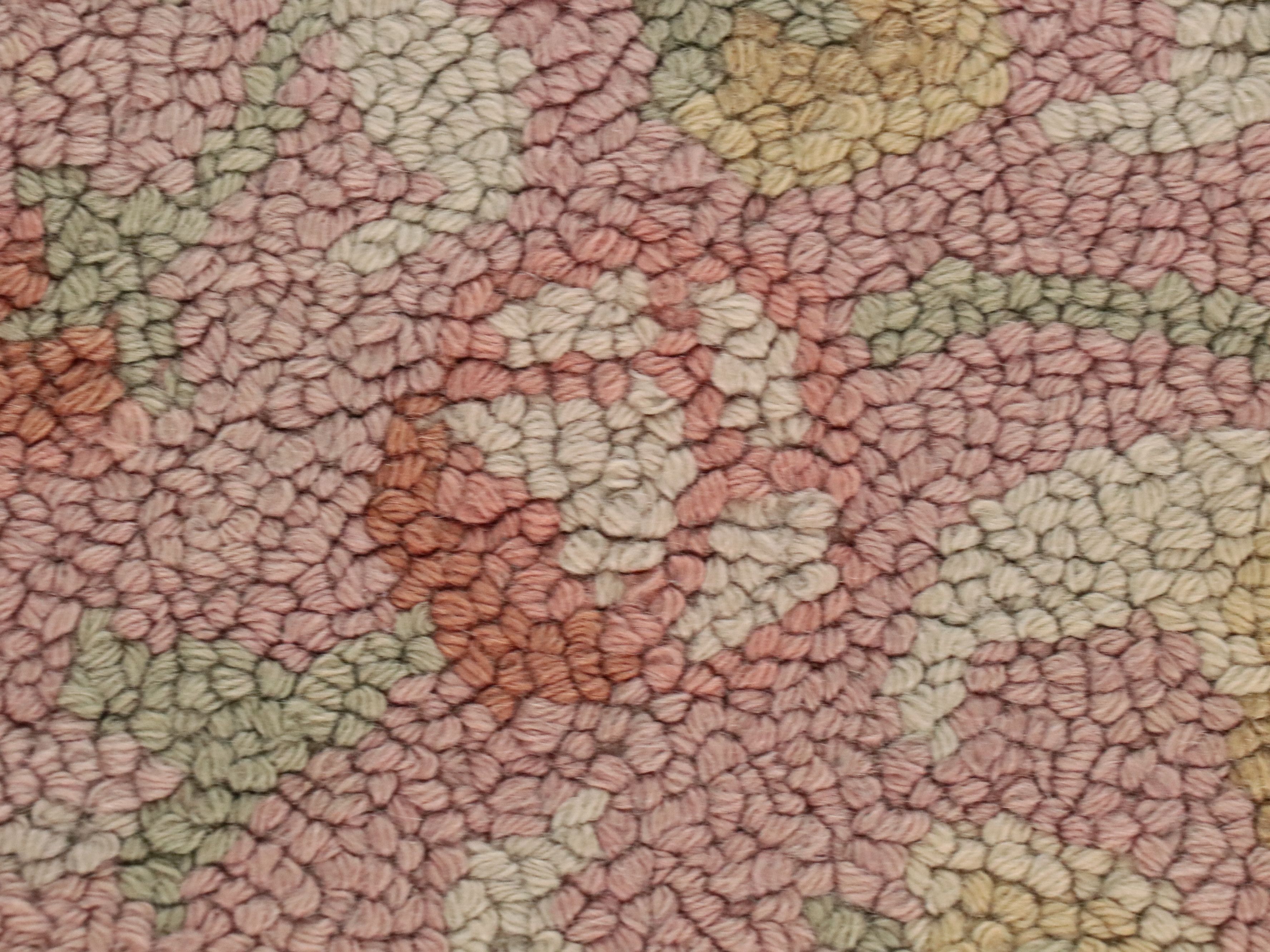 3'1 x 4'11 and Other Handmade Hooked Wool and Woven Rag Rug Accent Rugs