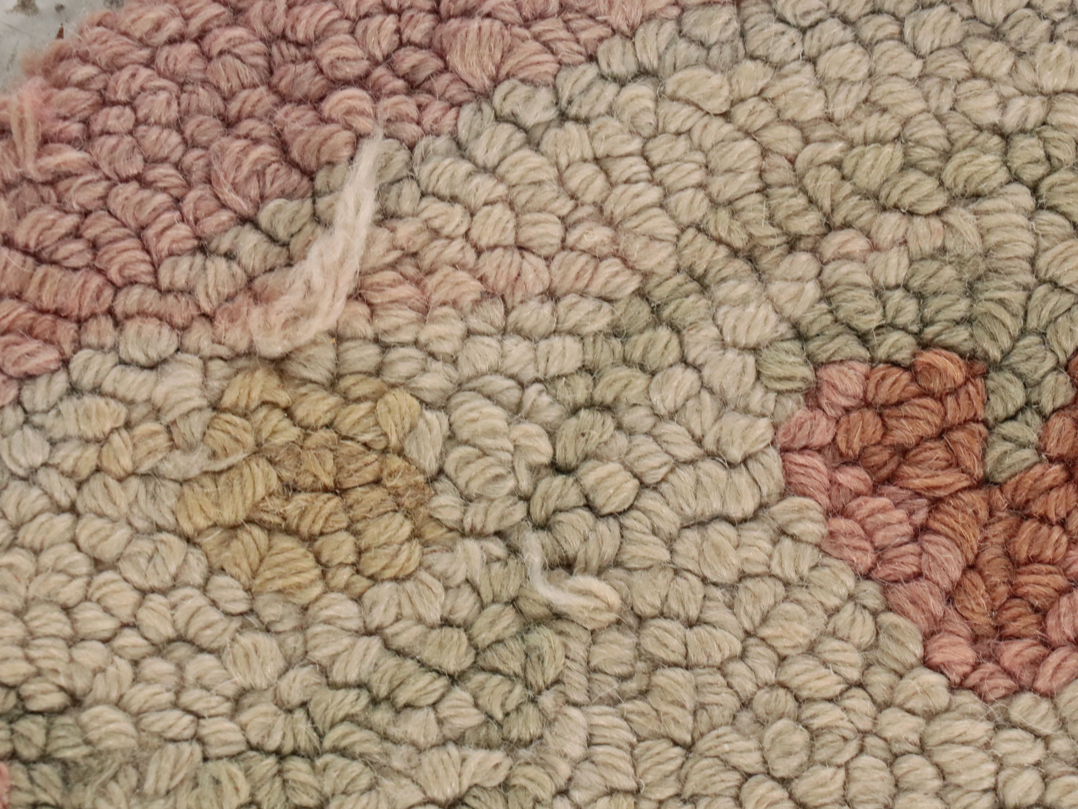 3'1 x 4'11 and Other Handmade Hooked Wool and Woven Rag Rug Accent Rugs