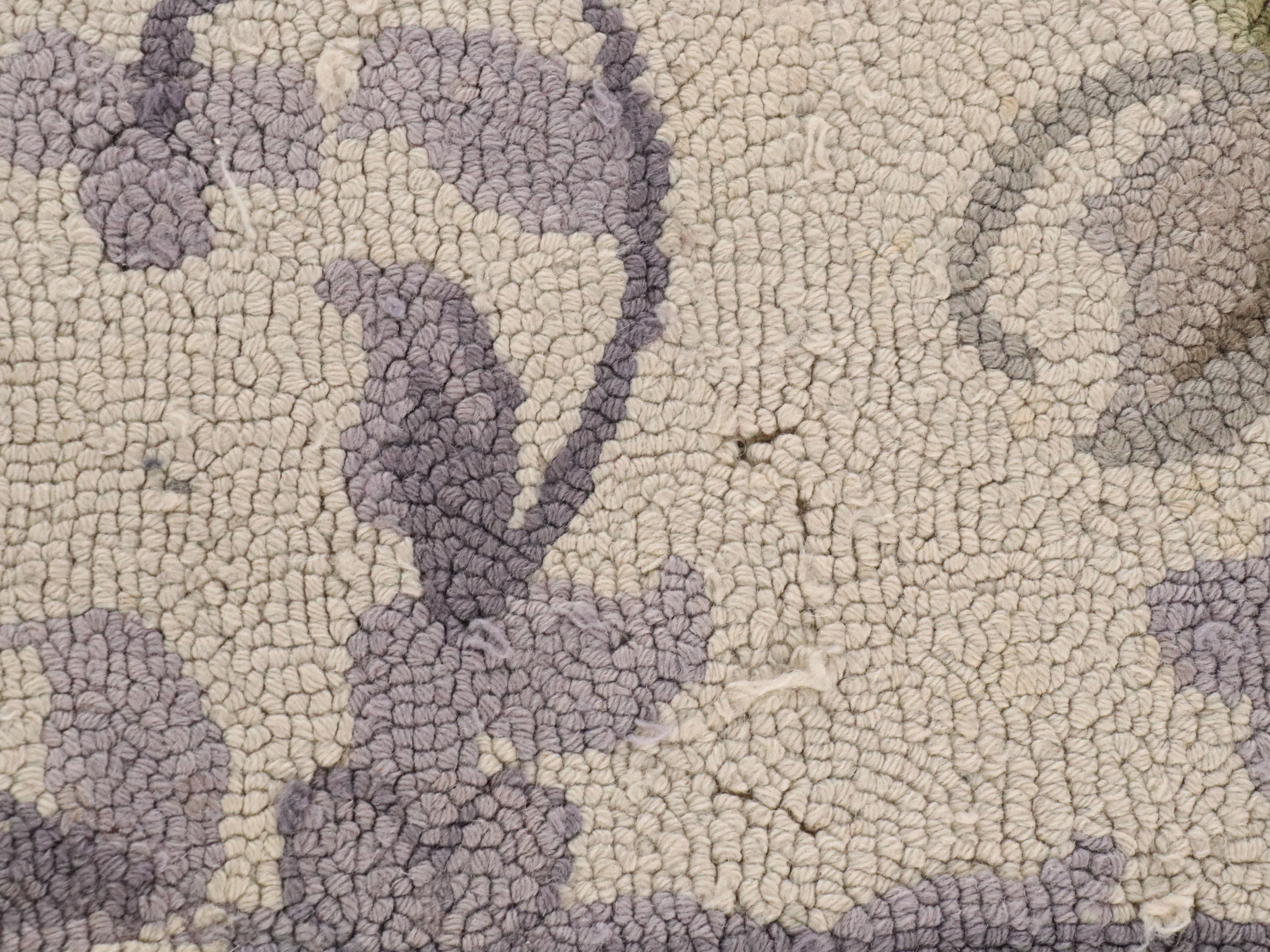 3'1 x 4'11 and Other Handmade Hooked Wool and Woven Rag Rug Accent Rugs