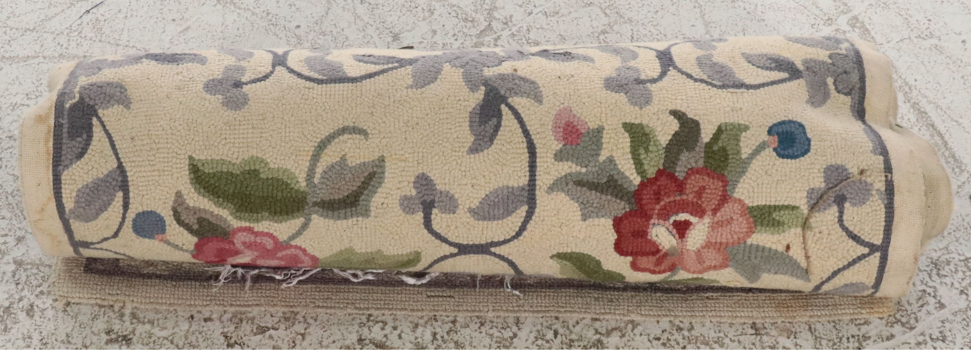 3'1 x 4'11 and Other Handmade Hooked Wool and Woven Rag Rug Accent Rugs