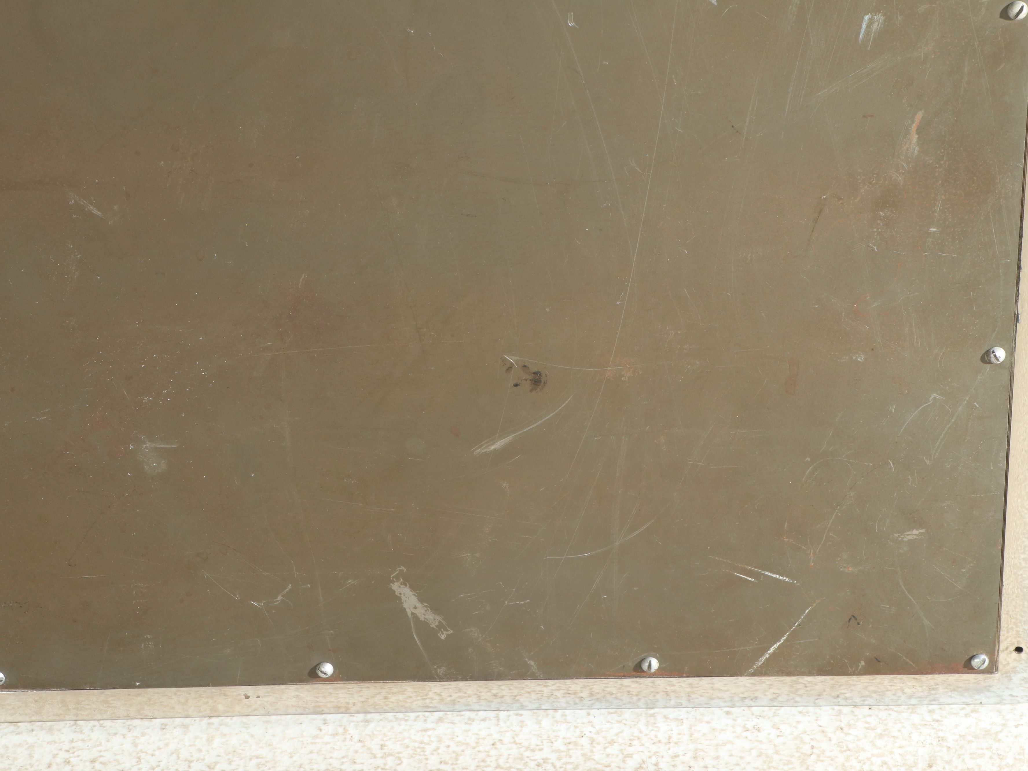 Contemporary Polished Chrome-Finished "Tombstone" Silhouette Wall Mirror