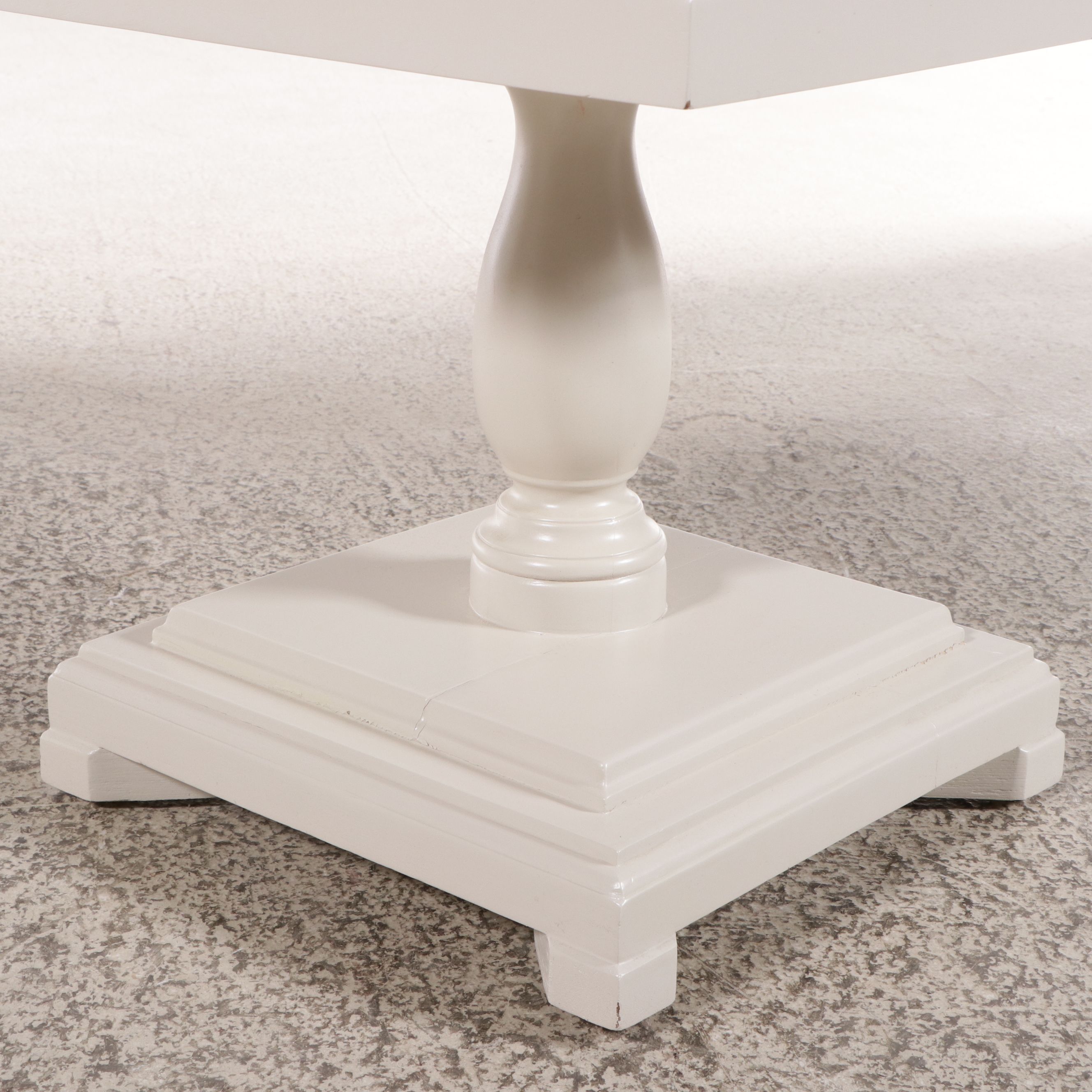 Wooden Pedestal with Framed Southwestern Style Sun and Egg Sand Art Top