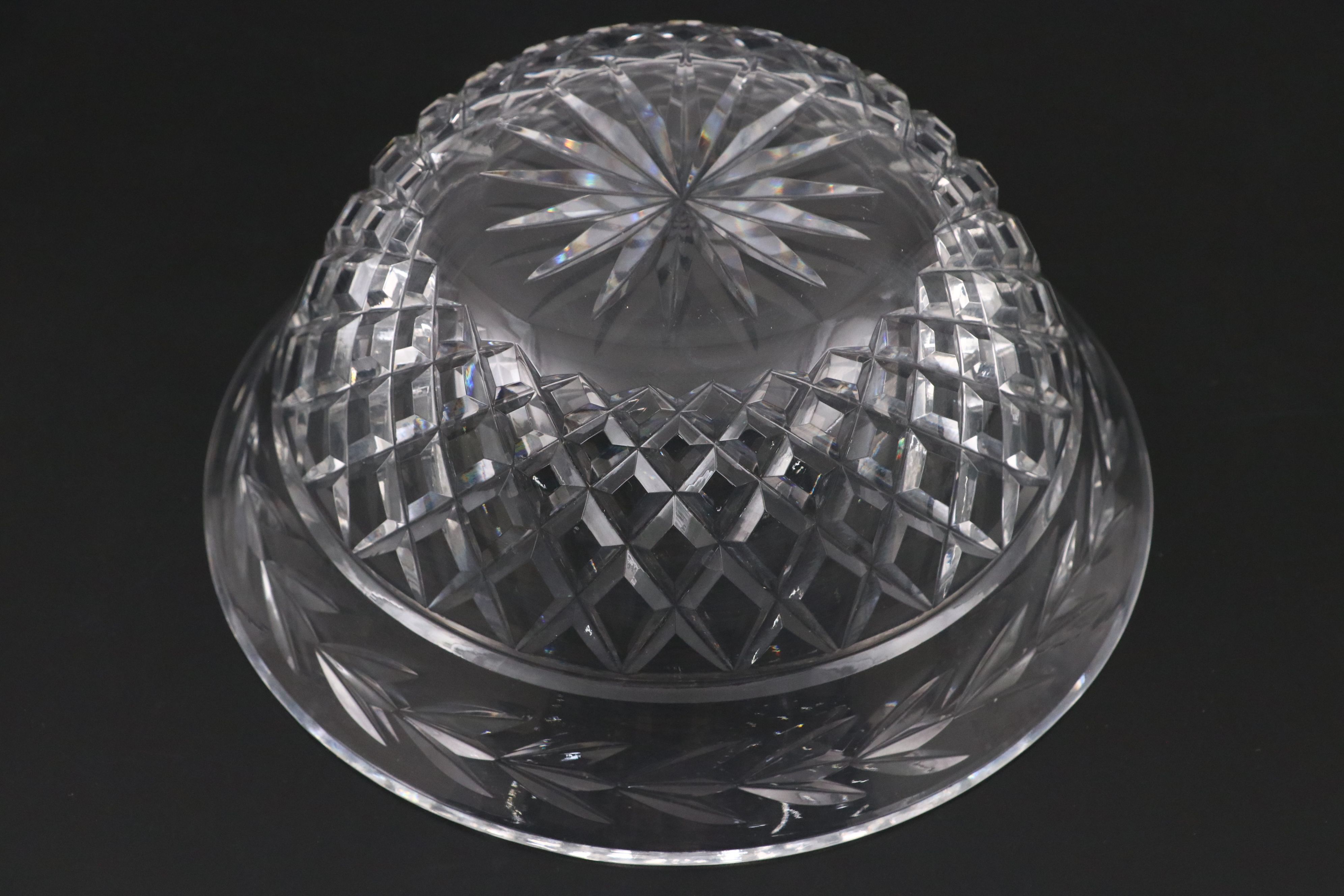 Waterford "Glandore" Crystal Centerpiece Bowl with Other Bowls and Creamers