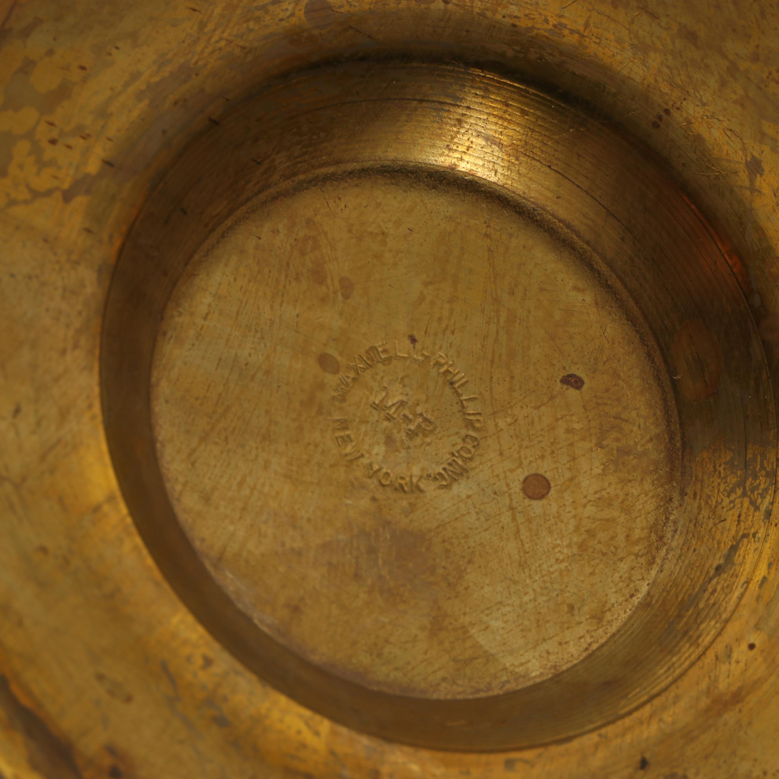 Indian Brass Jug with Metal Ribbed Vase and Pitcher, Mid to Late 20th Century