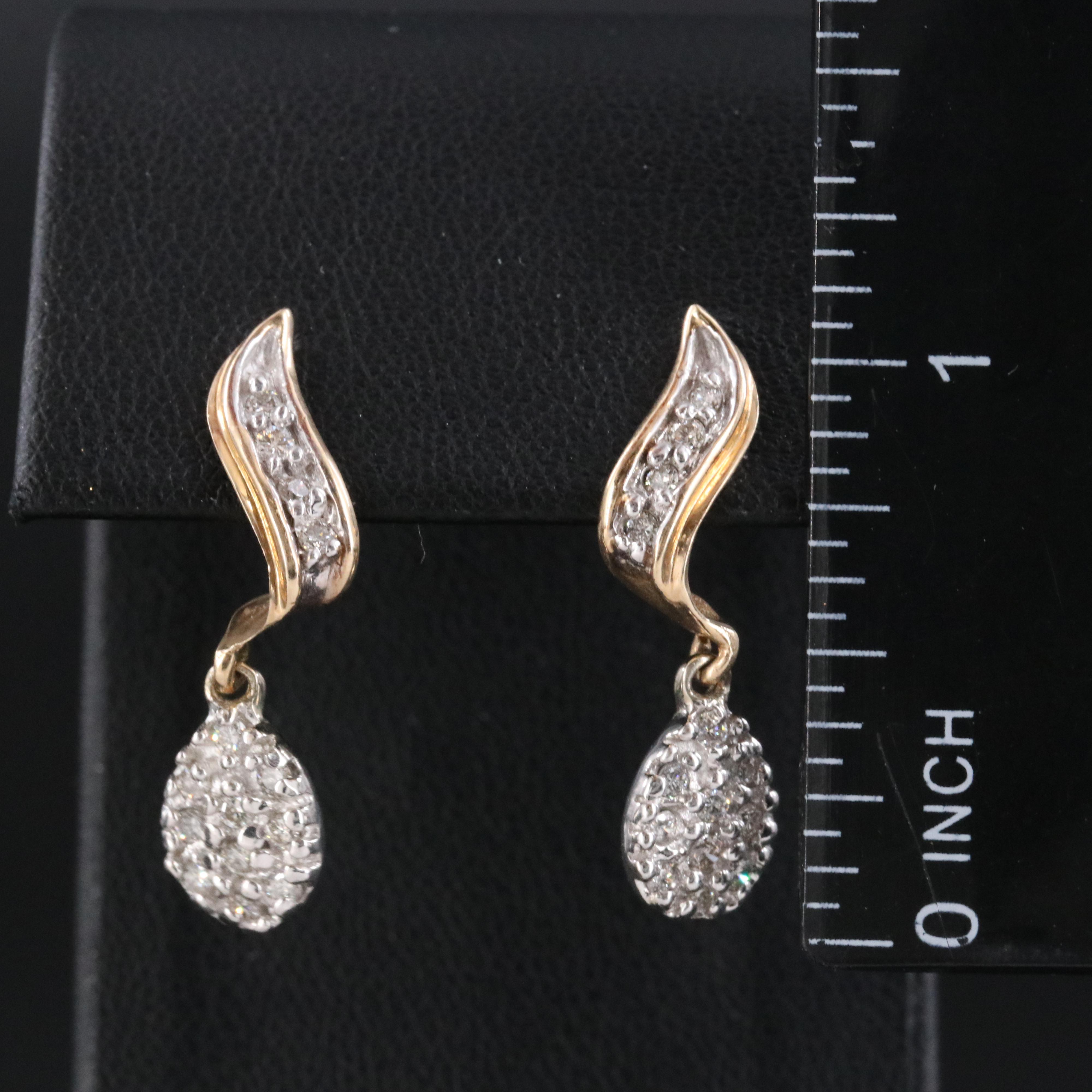 14K Two-Tone 0.54 CTW Diamond Earrings