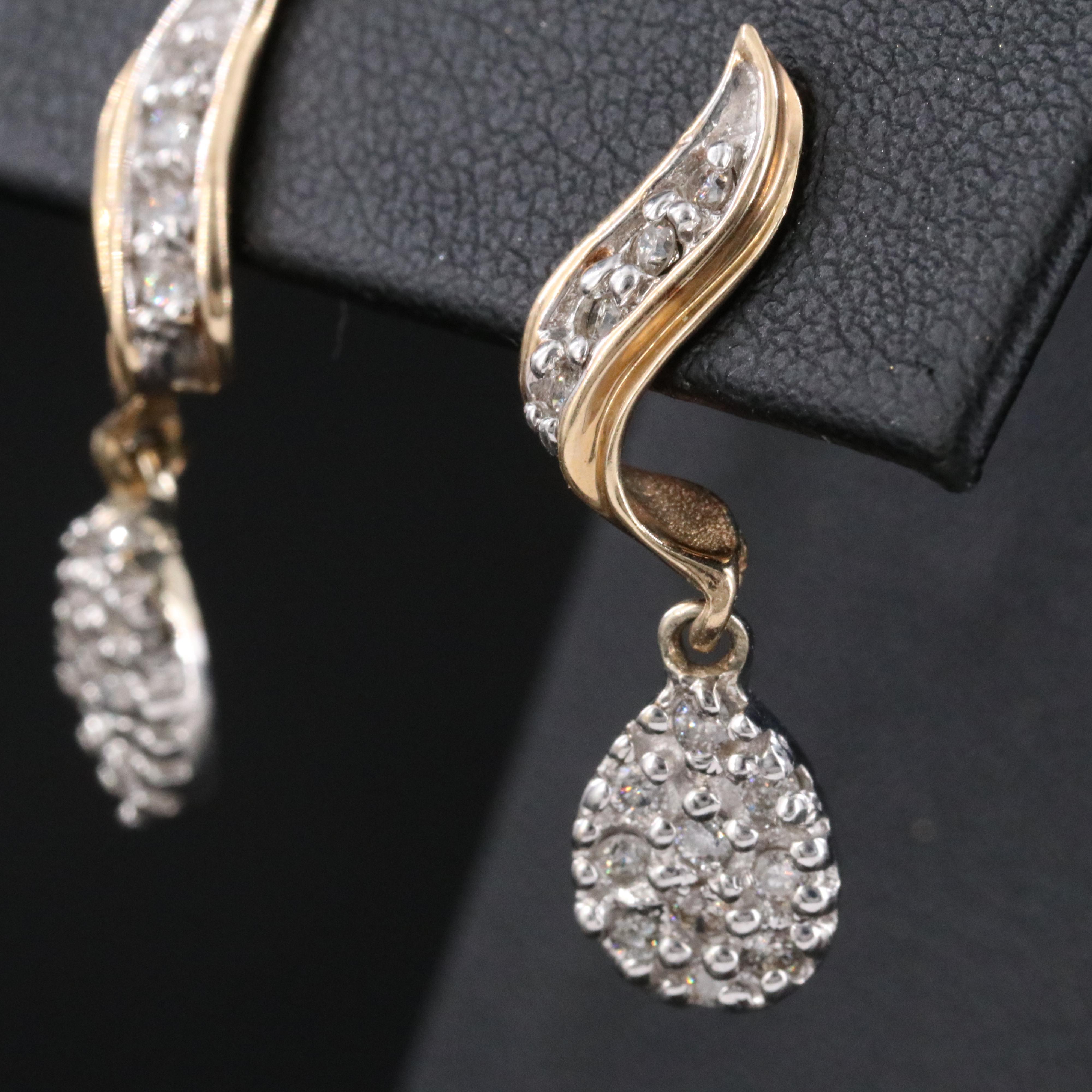 14K Two-Tone 0.54 CTW Diamond Earrings
