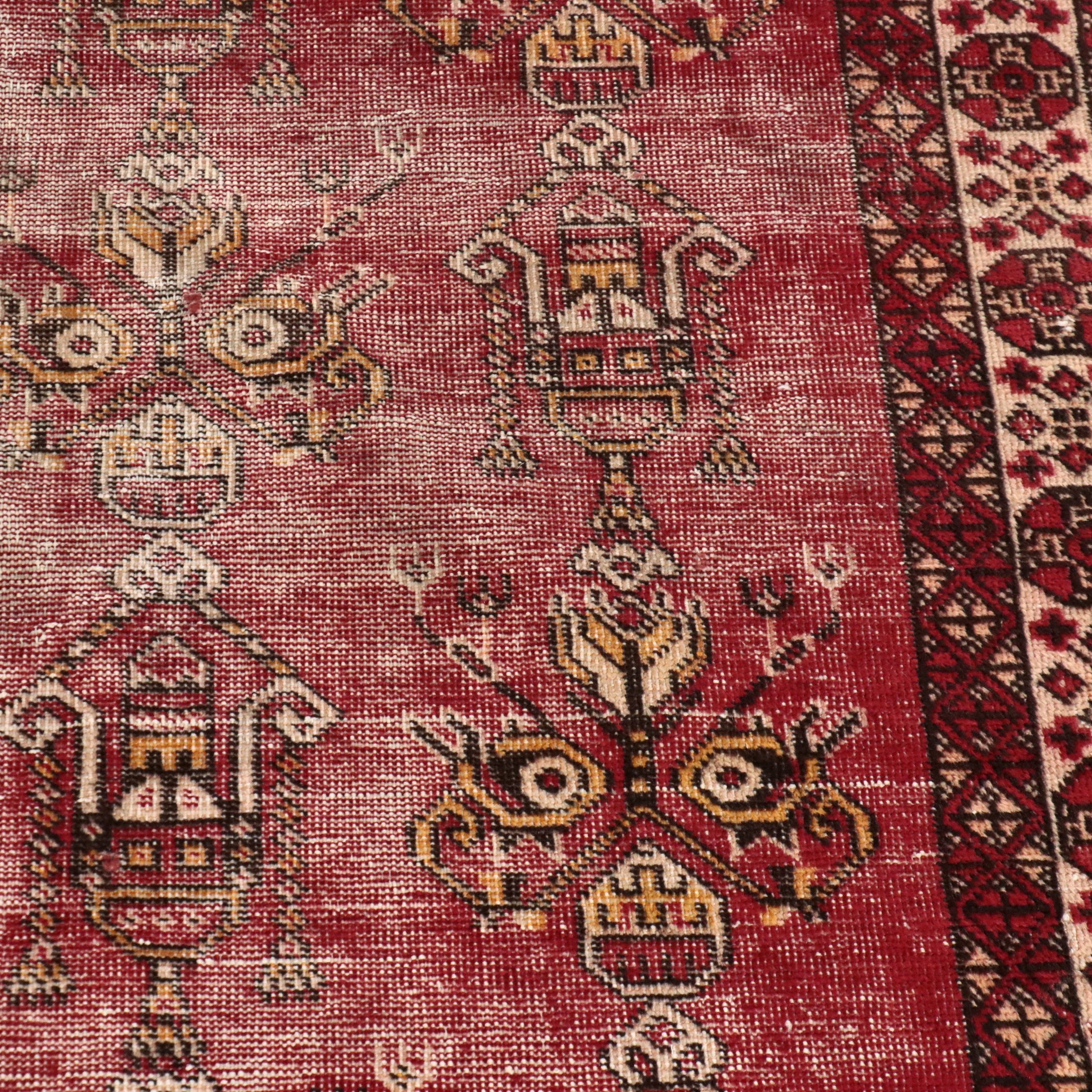 3'8 x 6'3 Hand-Knotted Persian Afshar Area Rug