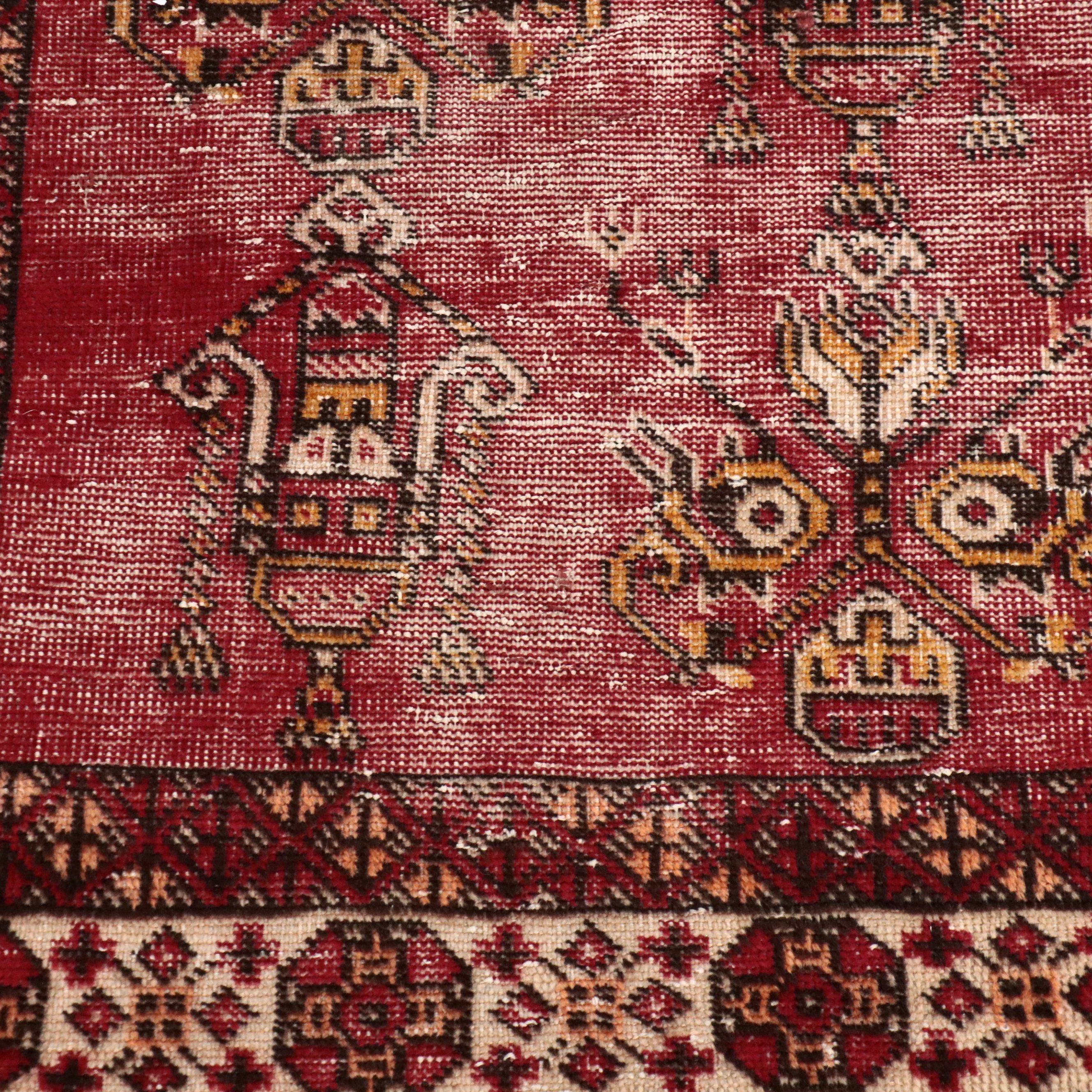 3'8 x 6'3 Hand-Knotted Persian Afshar Area Rug