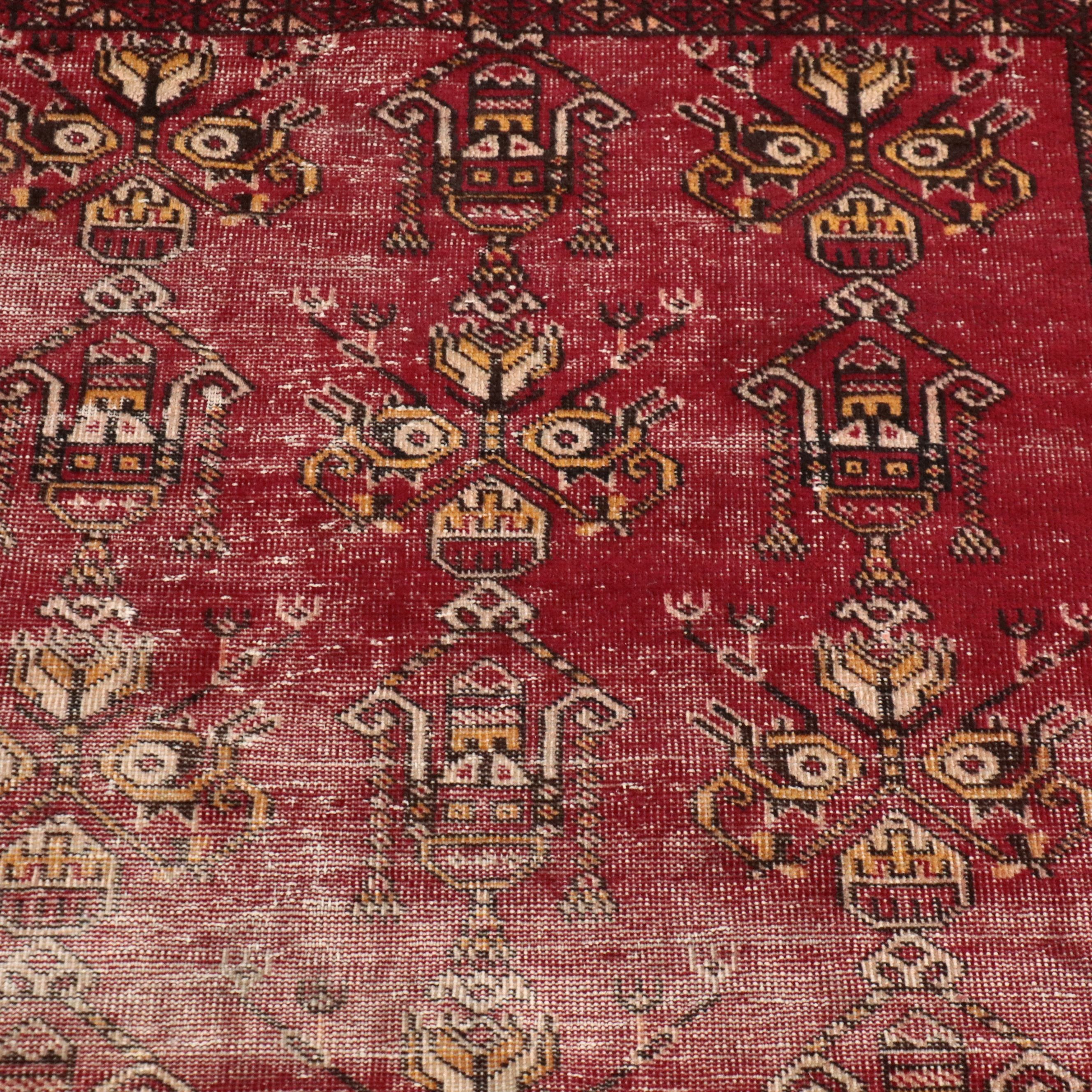3'8 x 6'3 Hand-Knotted Persian Afshar Area Rug