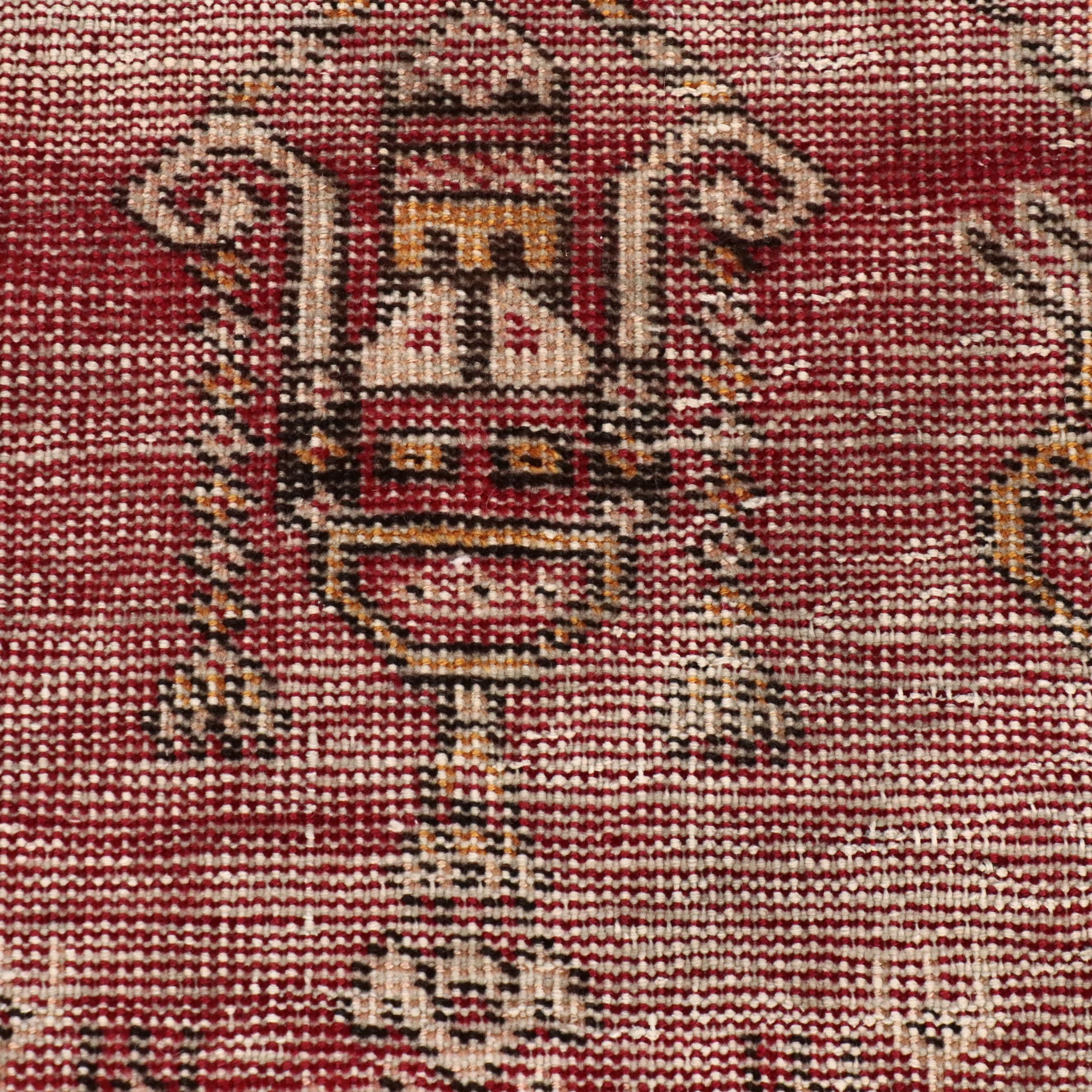 3'8 x 6'3 Hand-Knotted Persian Afshar Area Rug