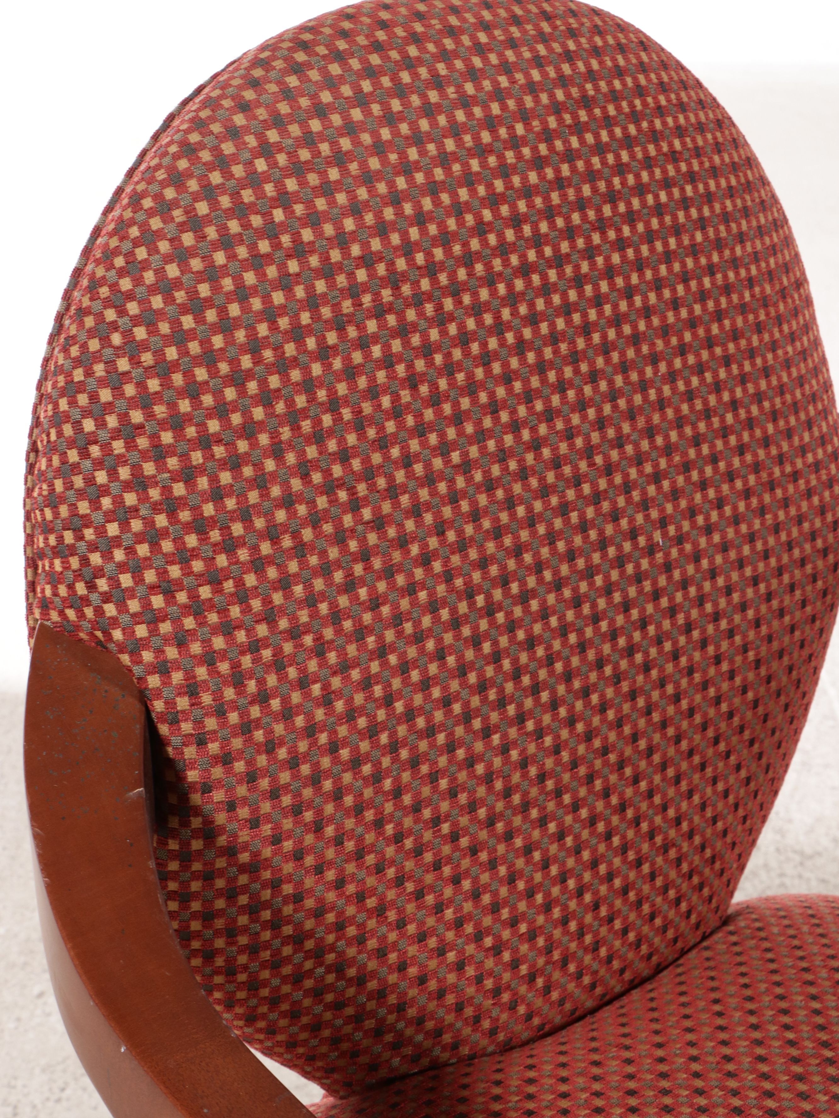 Pair of French Style Wood and Upholstered Armchairs