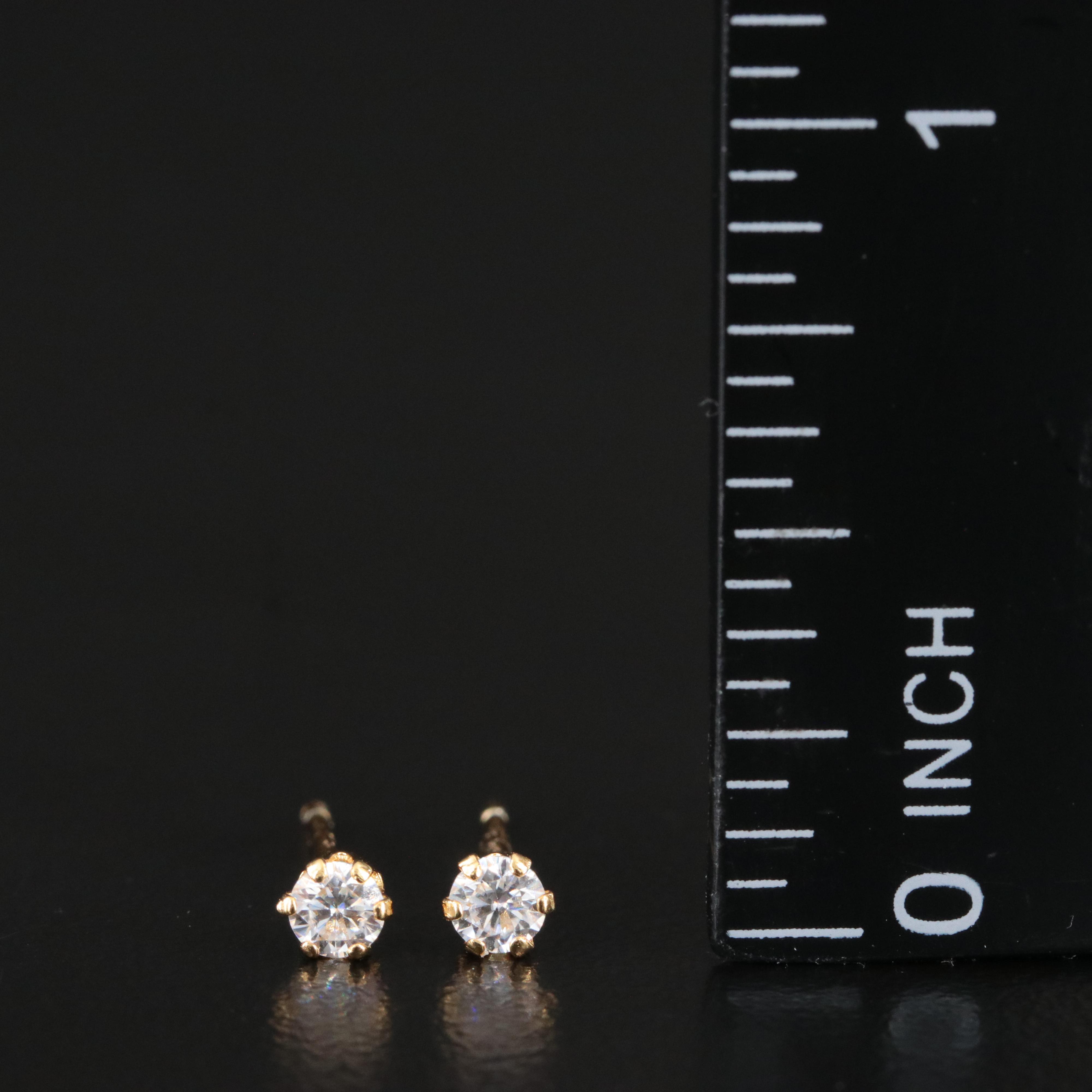 Sterling Moissanite Stud Earrings