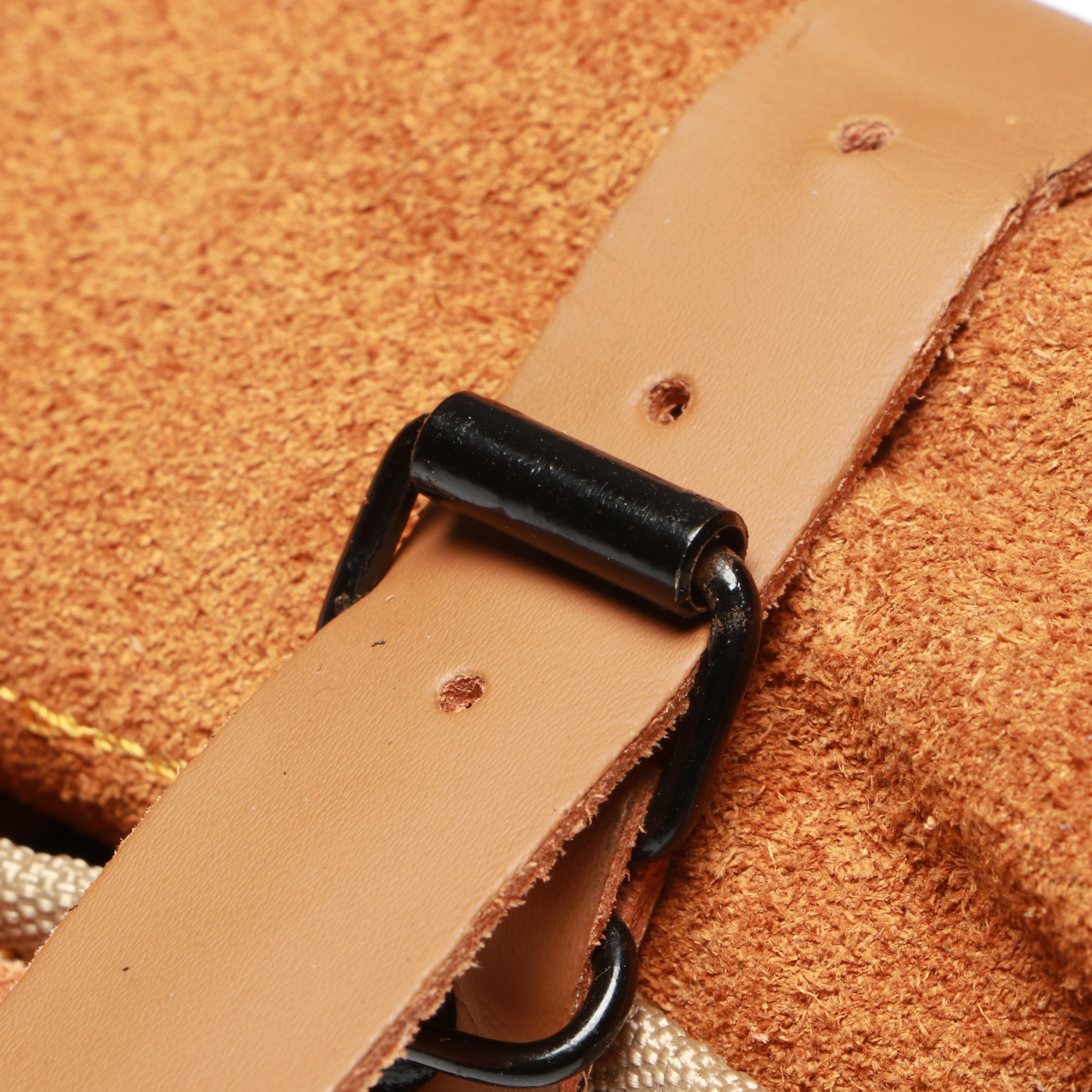 Damascus Steel and Marbled Handle Chef's Knife Set in Suede Leather Roll