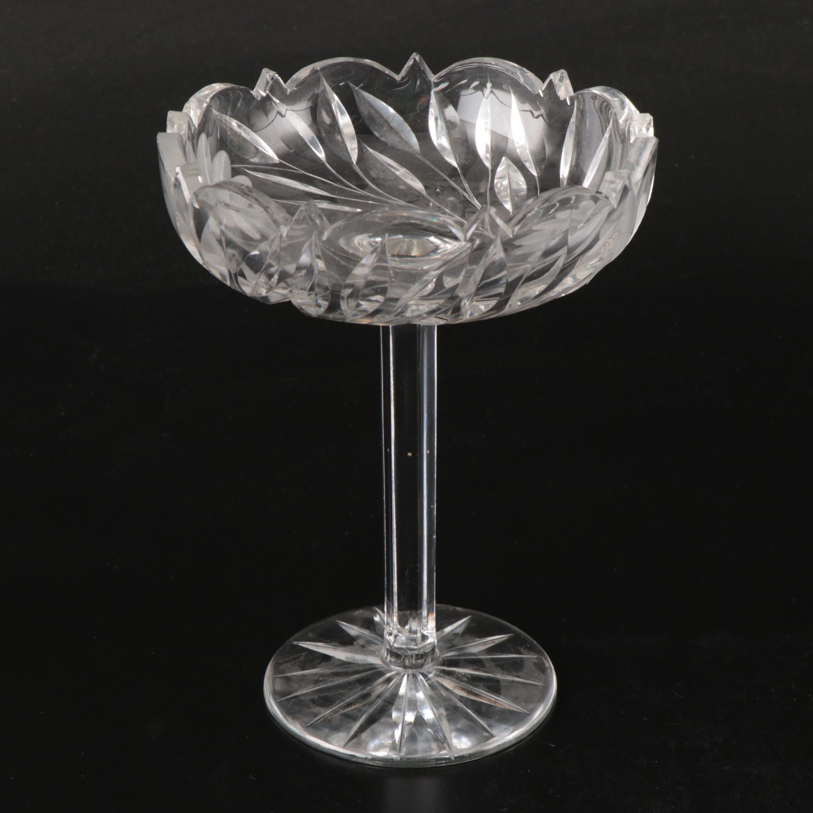 American Brilliant Cut Crystal Bowl, Oval Dish, Shakers, and More Table Décor