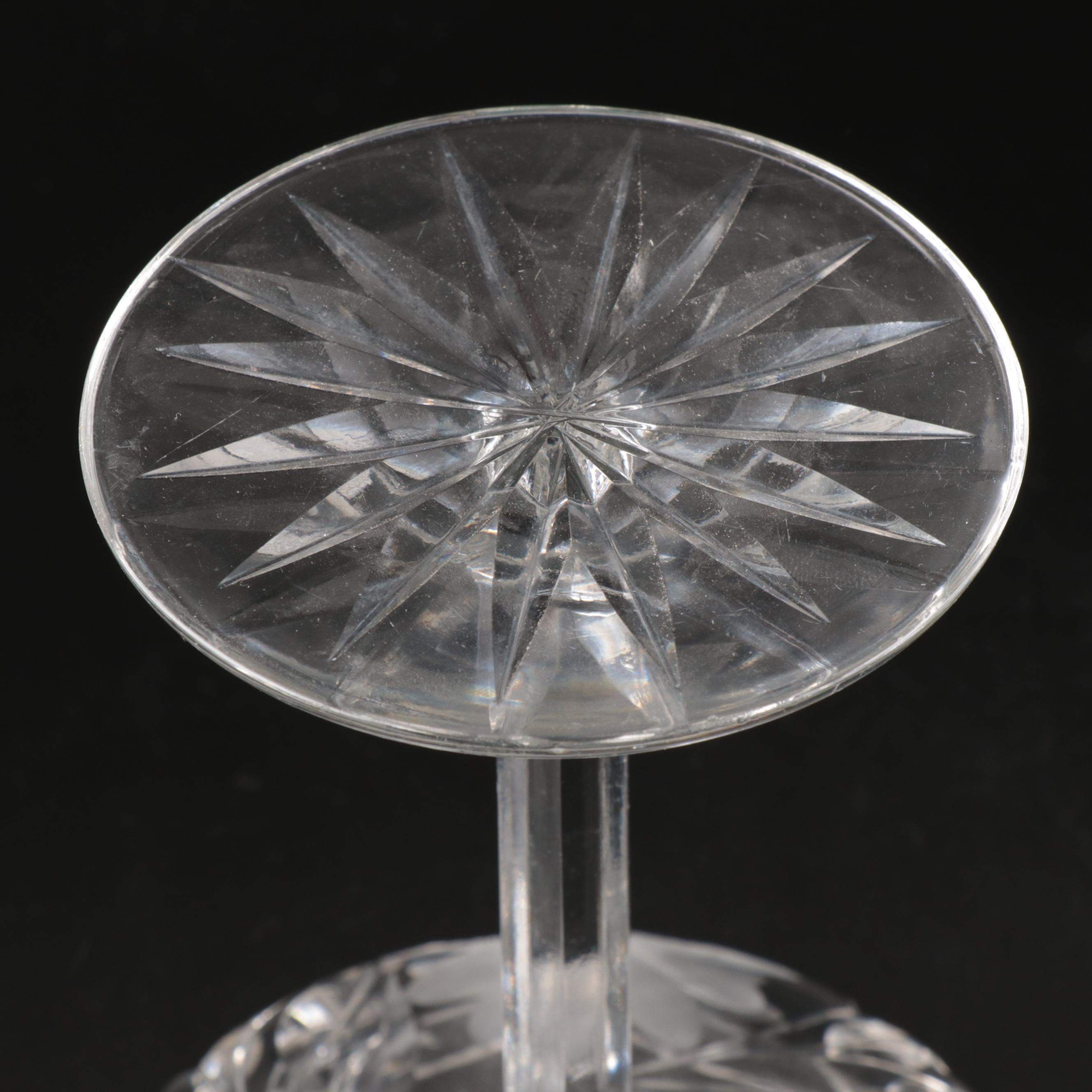 American Brilliant Cut Crystal Bowl, Oval Dish, Shakers, and More Table Décor