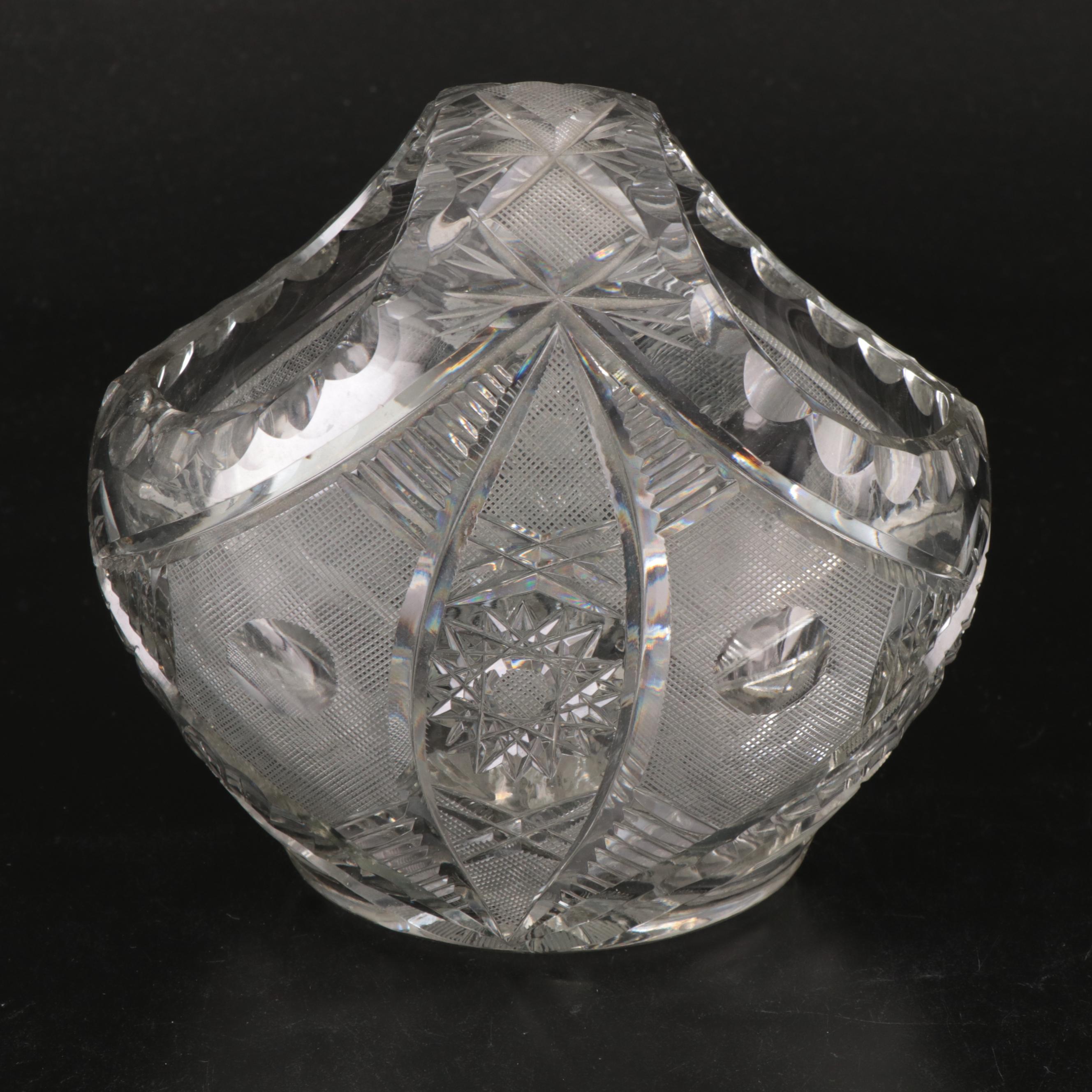 American Brilliant Cut Crystal Bowl, Oval Dish, Shakers, and More Table Décor