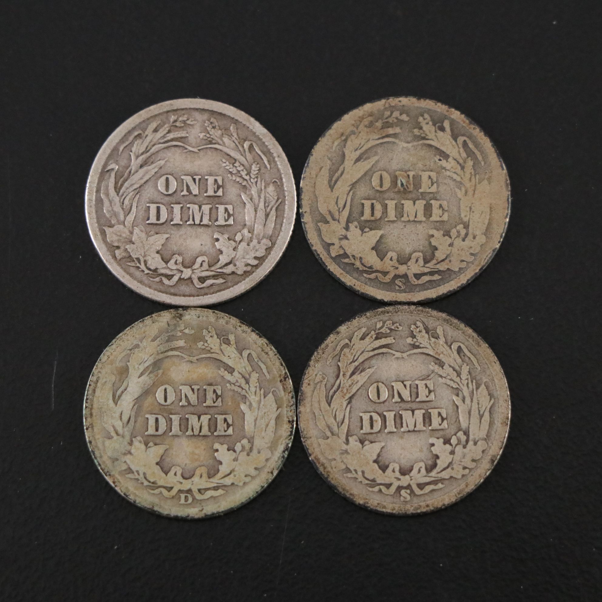 Fifty-Six Barber Silver Dimes
