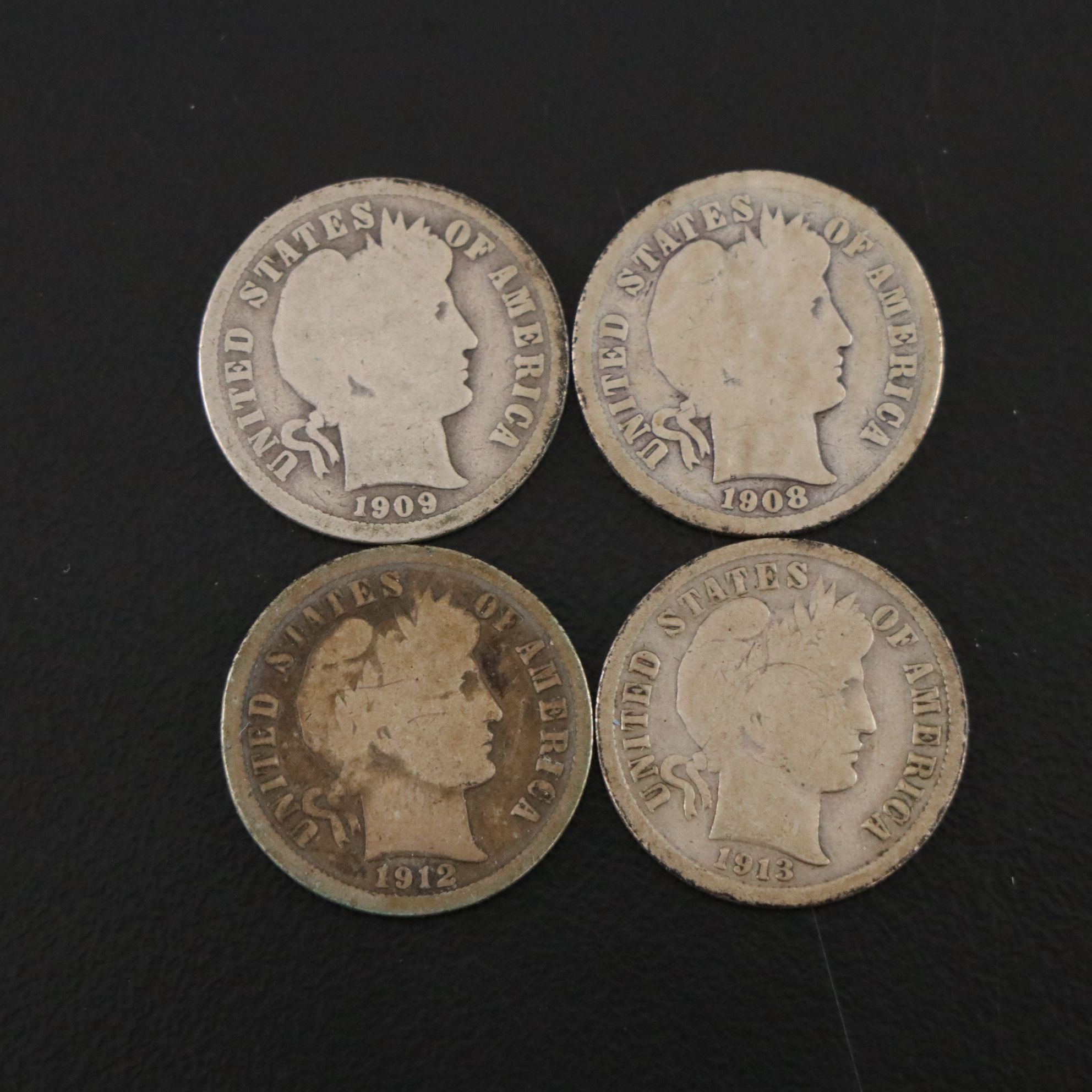 Fifty-Six Barber Silver Dimes