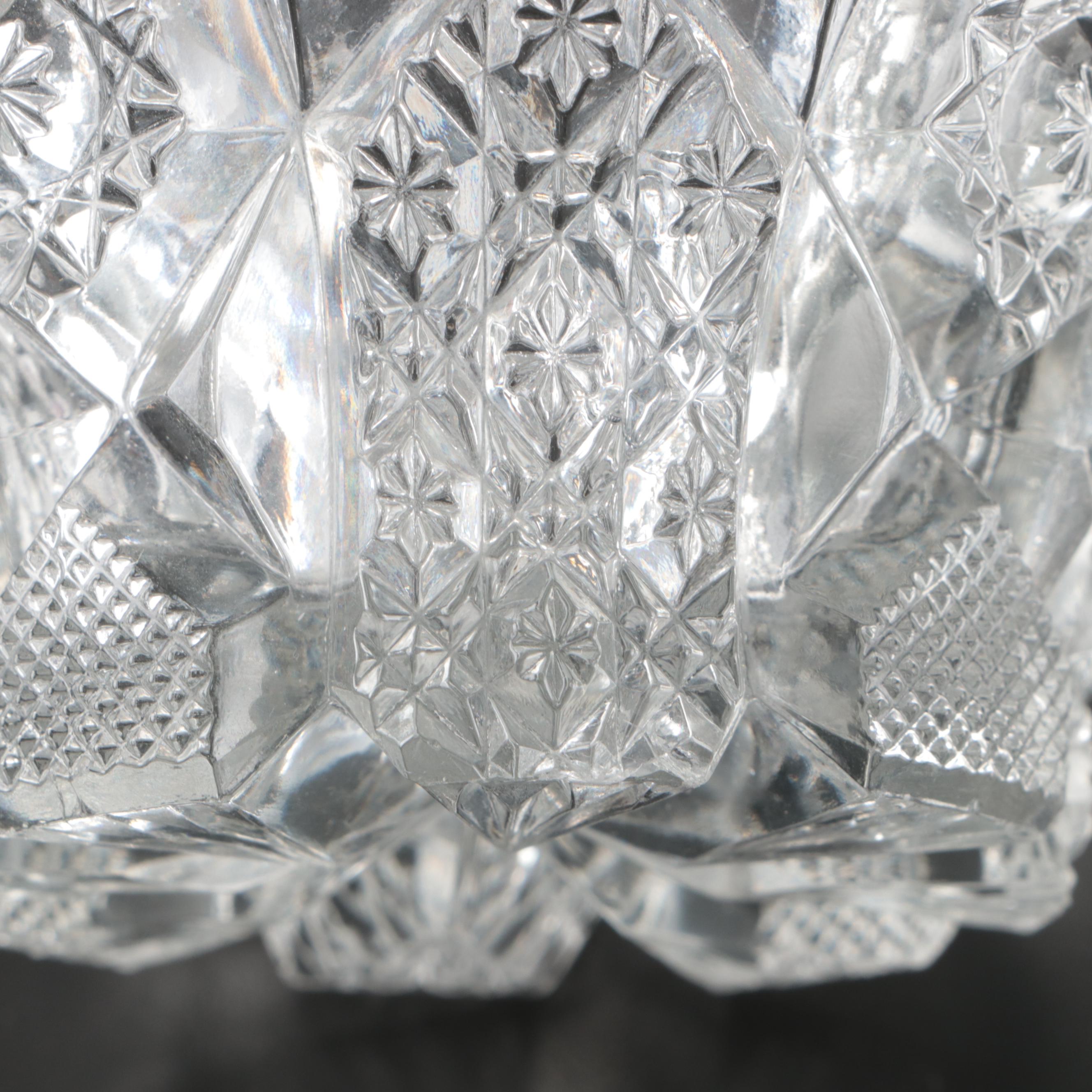 Nucut Glass Sugar Bowl and Creamer with More Glass Table Accessories