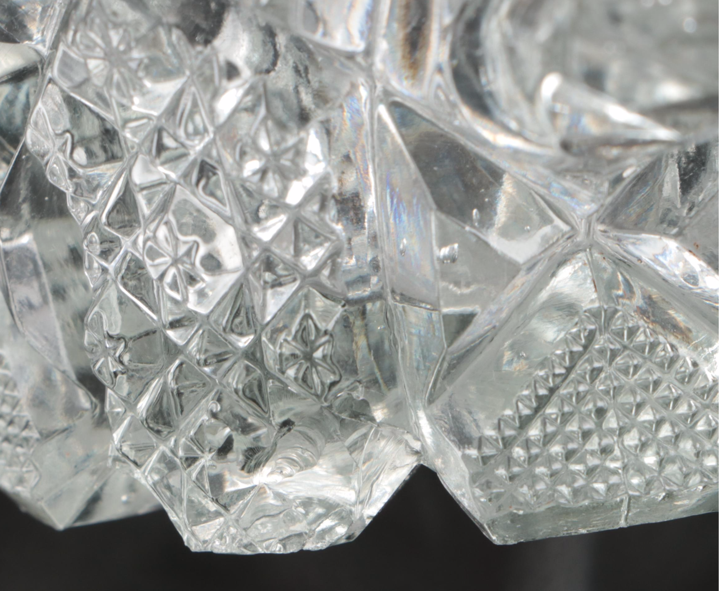 Nucut Glass Sugar Bowl and Creamer with More Glass Table Accessories