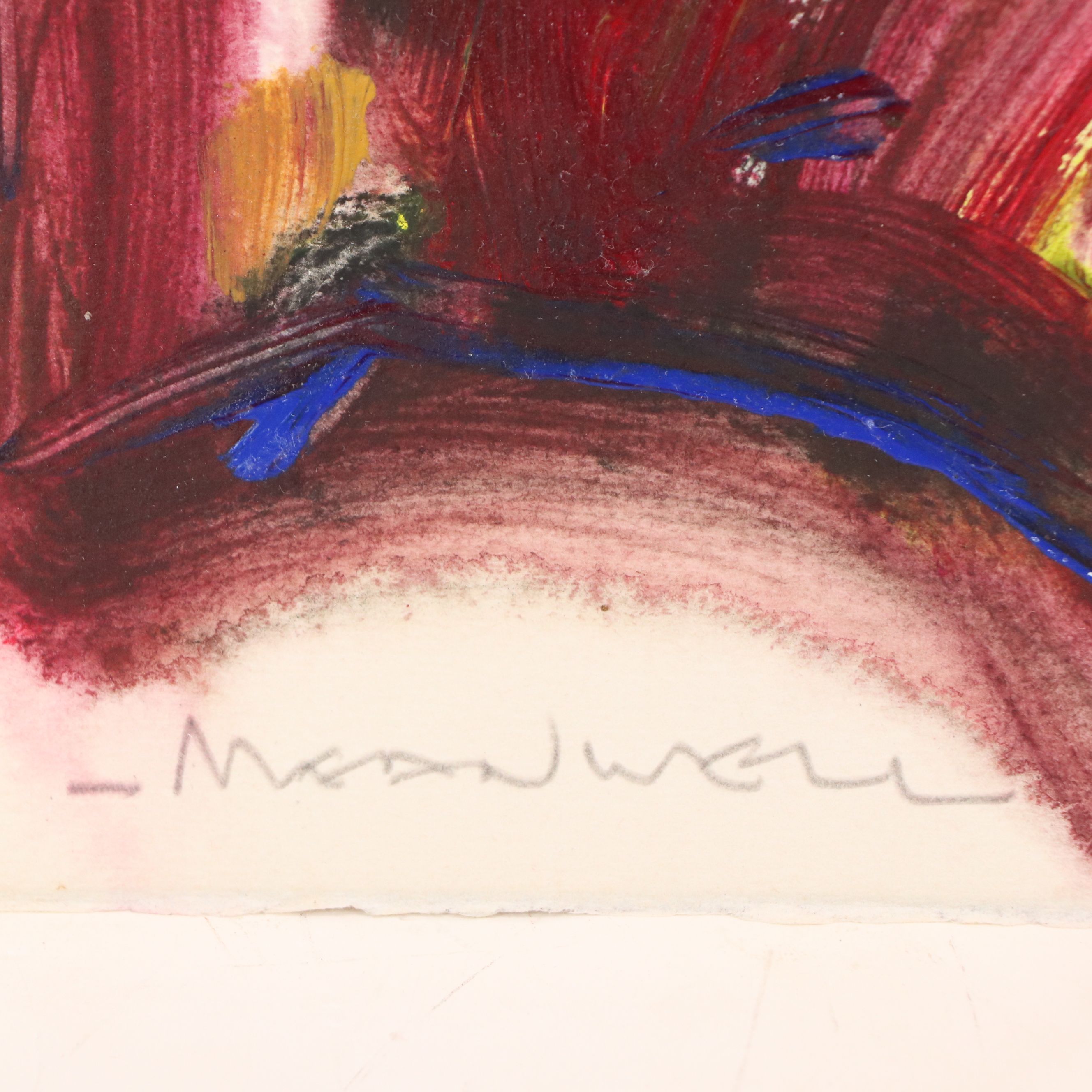 Jack Meanwell Acrylic Painting: Abstract, Late 20th Century