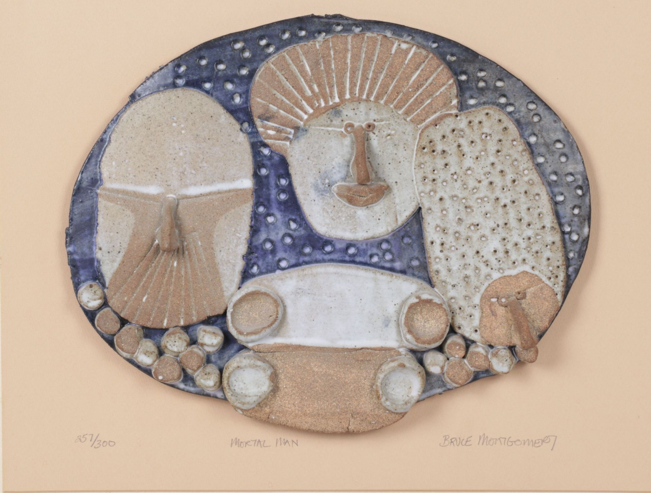 Bruce Montgomery Potlatch Pottery "Mortal Man," Mid to Late 20th Century