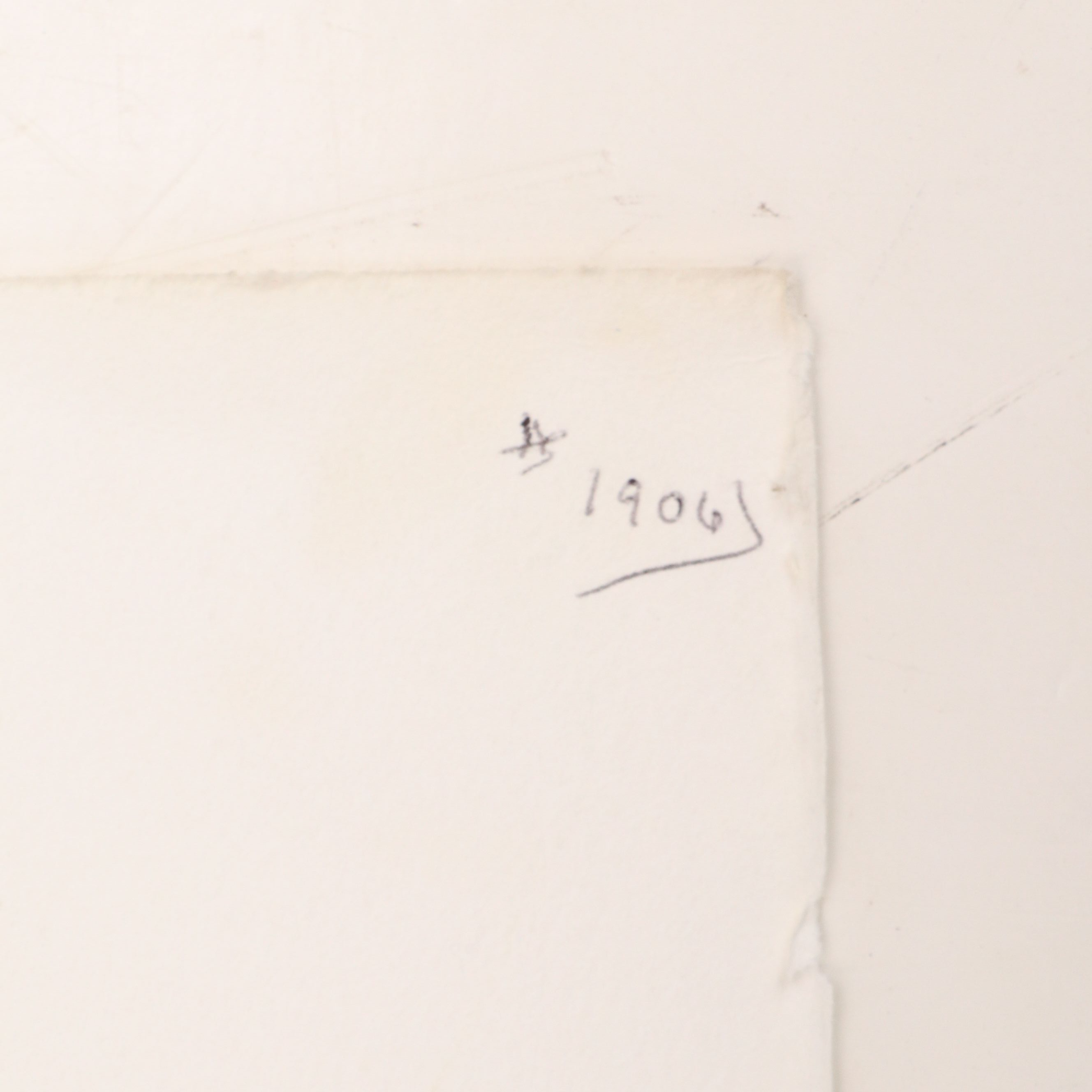 Jack Meanwell Acrylic Painting: Abstract in Black and White, 1996