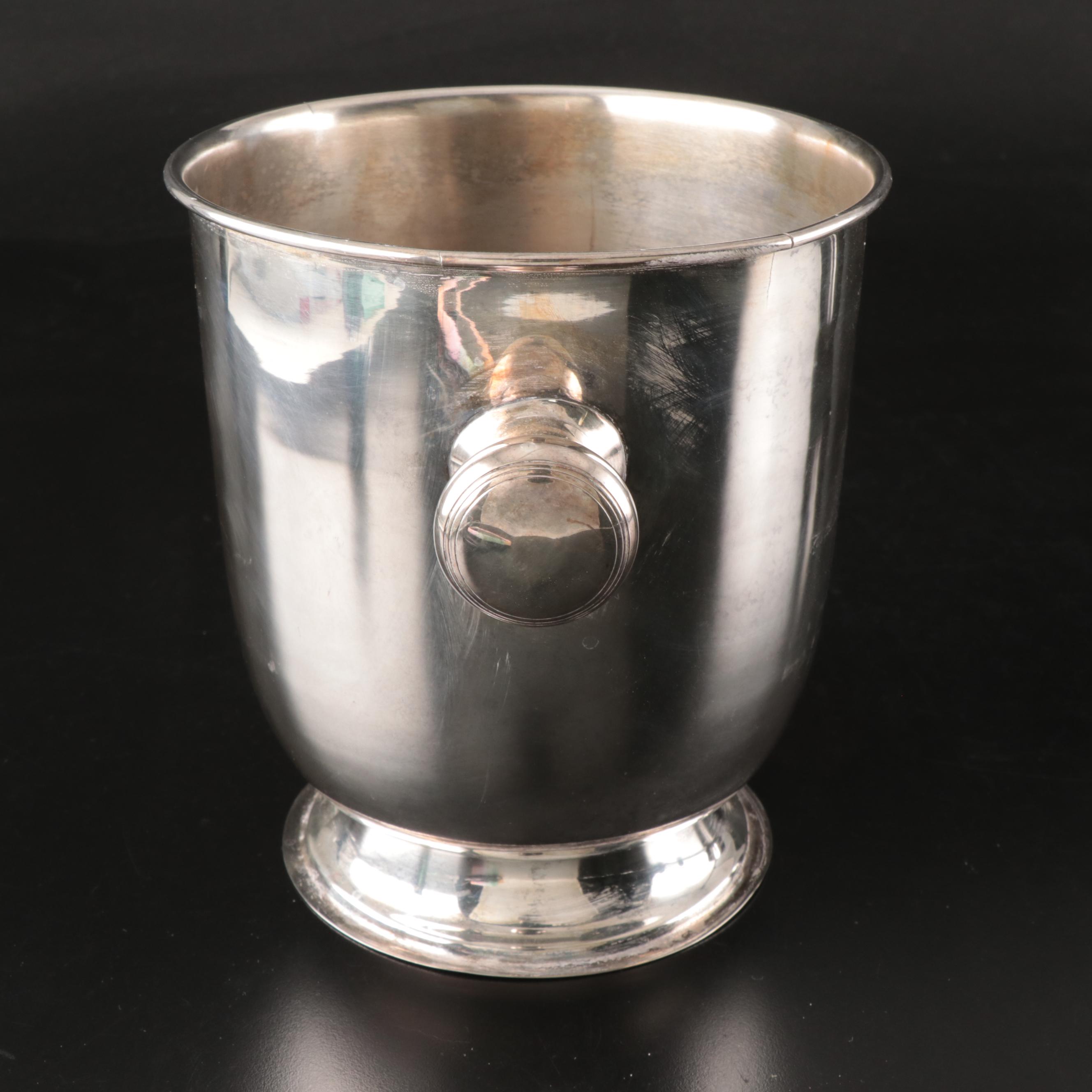 Christofle Metal Ice Bucket with Other Barware