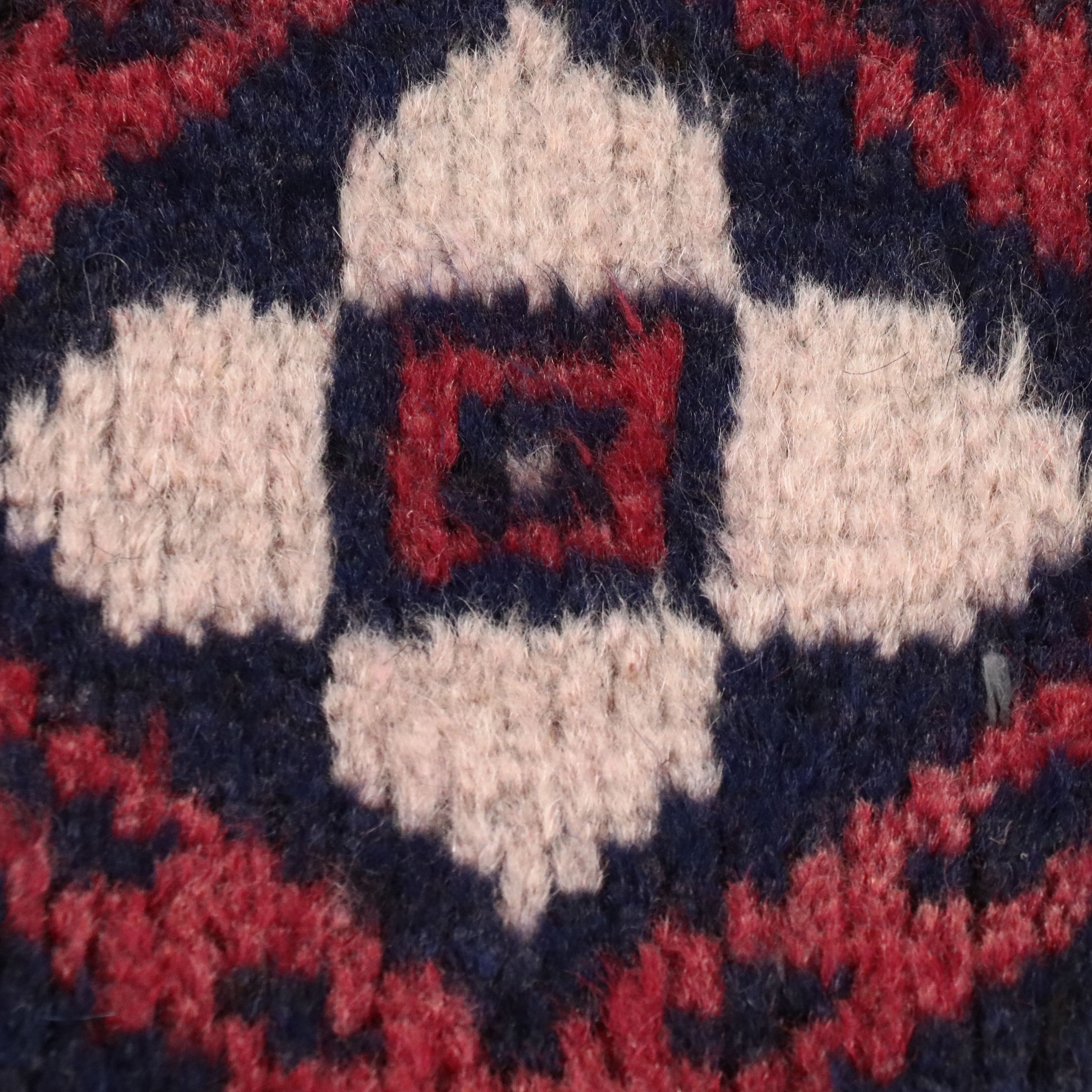 3'6 x 9' Hand-Knotted Afghan Baluch Carpet Runner Long Rug