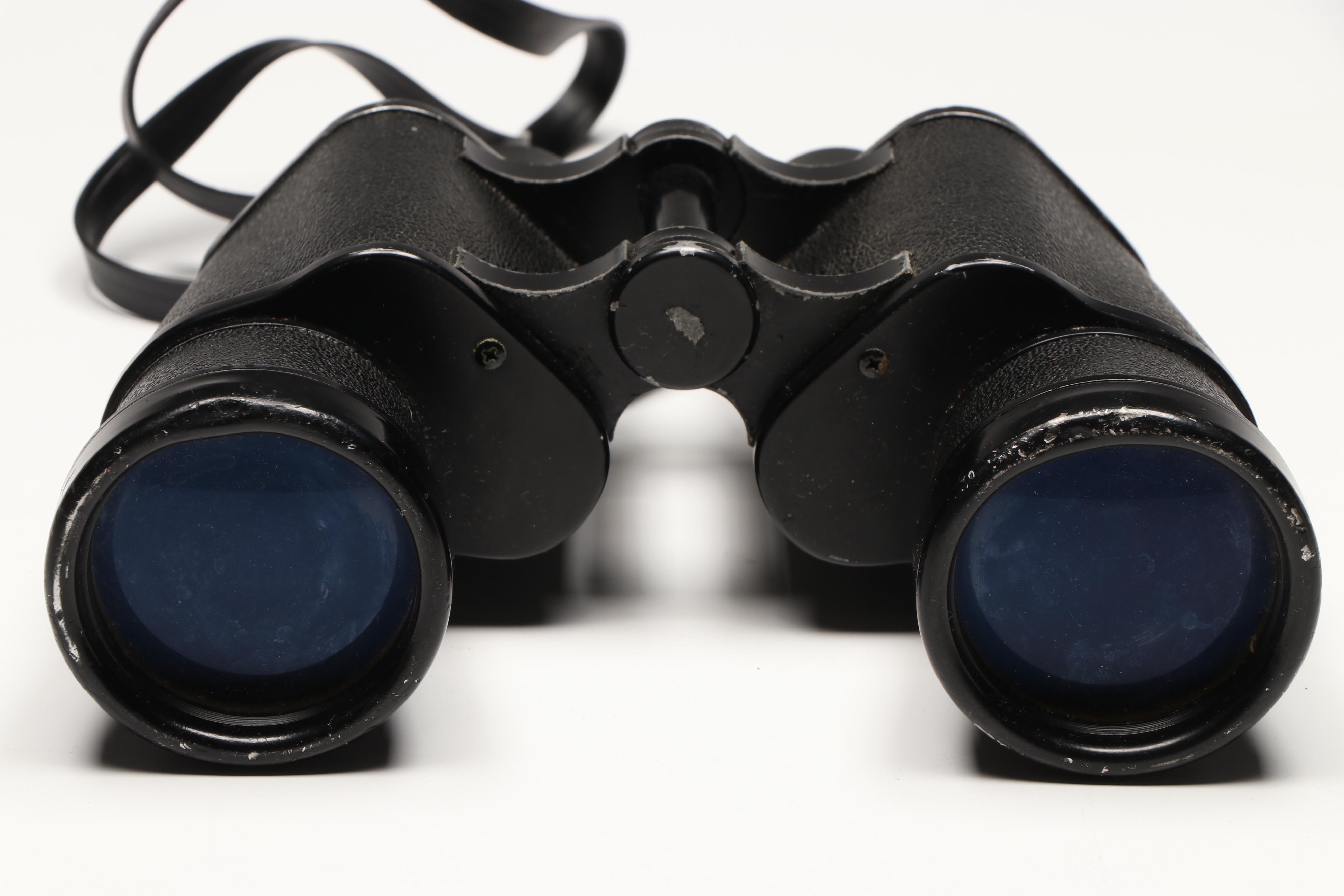 Sans & Streiffe Mariner 7x50 Binoculars with Carrying Case, Mid-20th Century