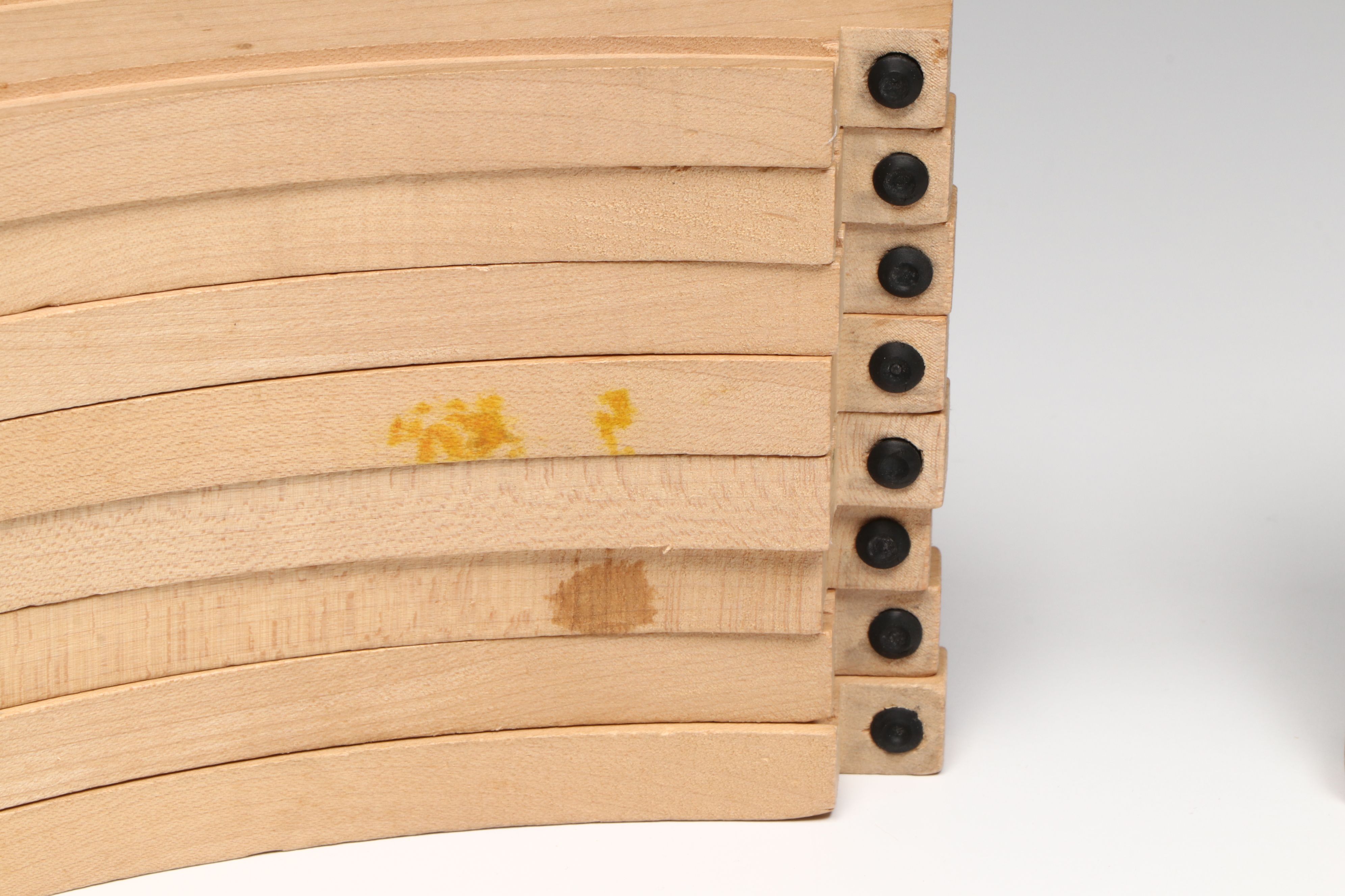 Wooden Train Tracks and Train Cars