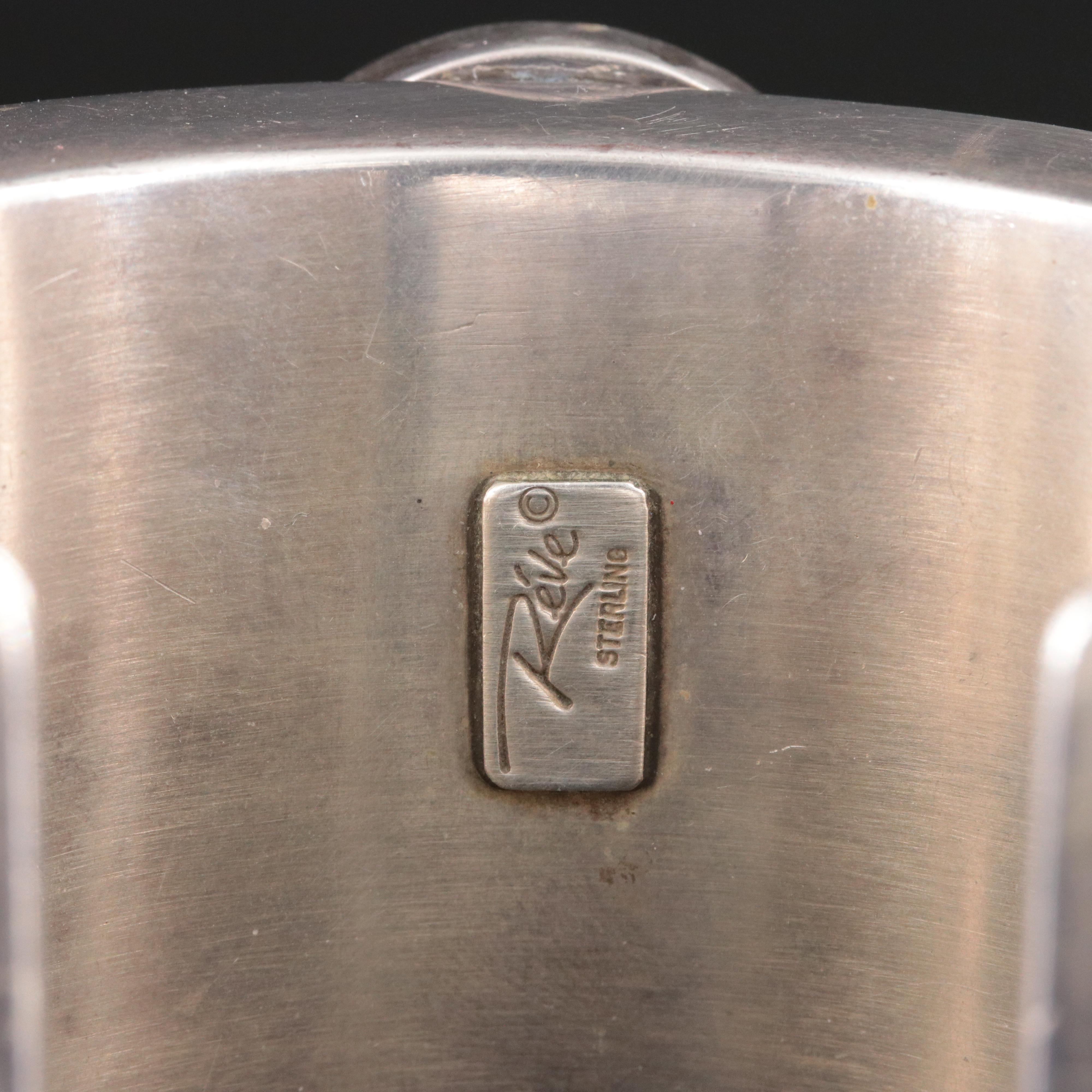 Réve Sterling Obsidian Cuff