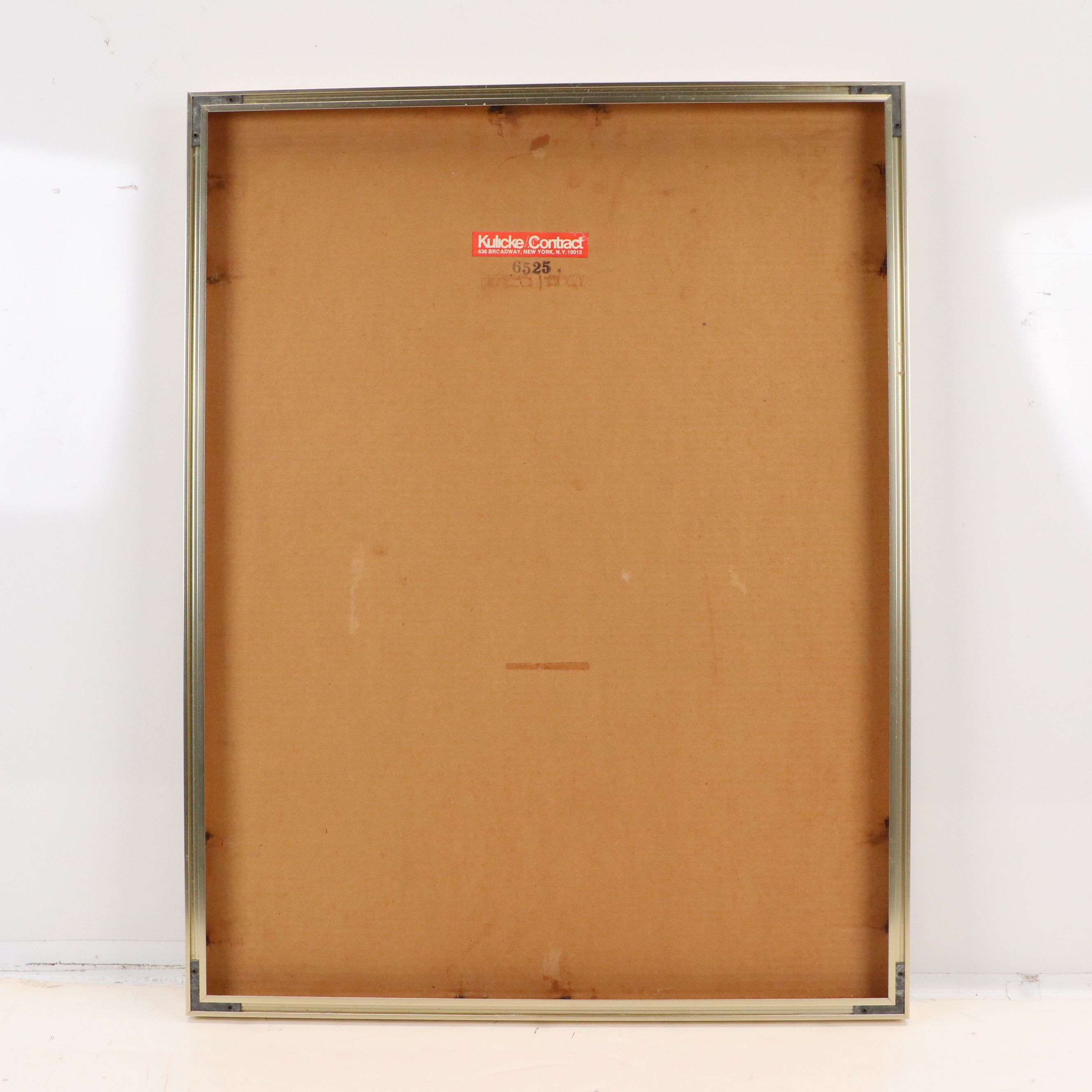 Lithograph Print of Coastal Town Scene, Mid-20th Century