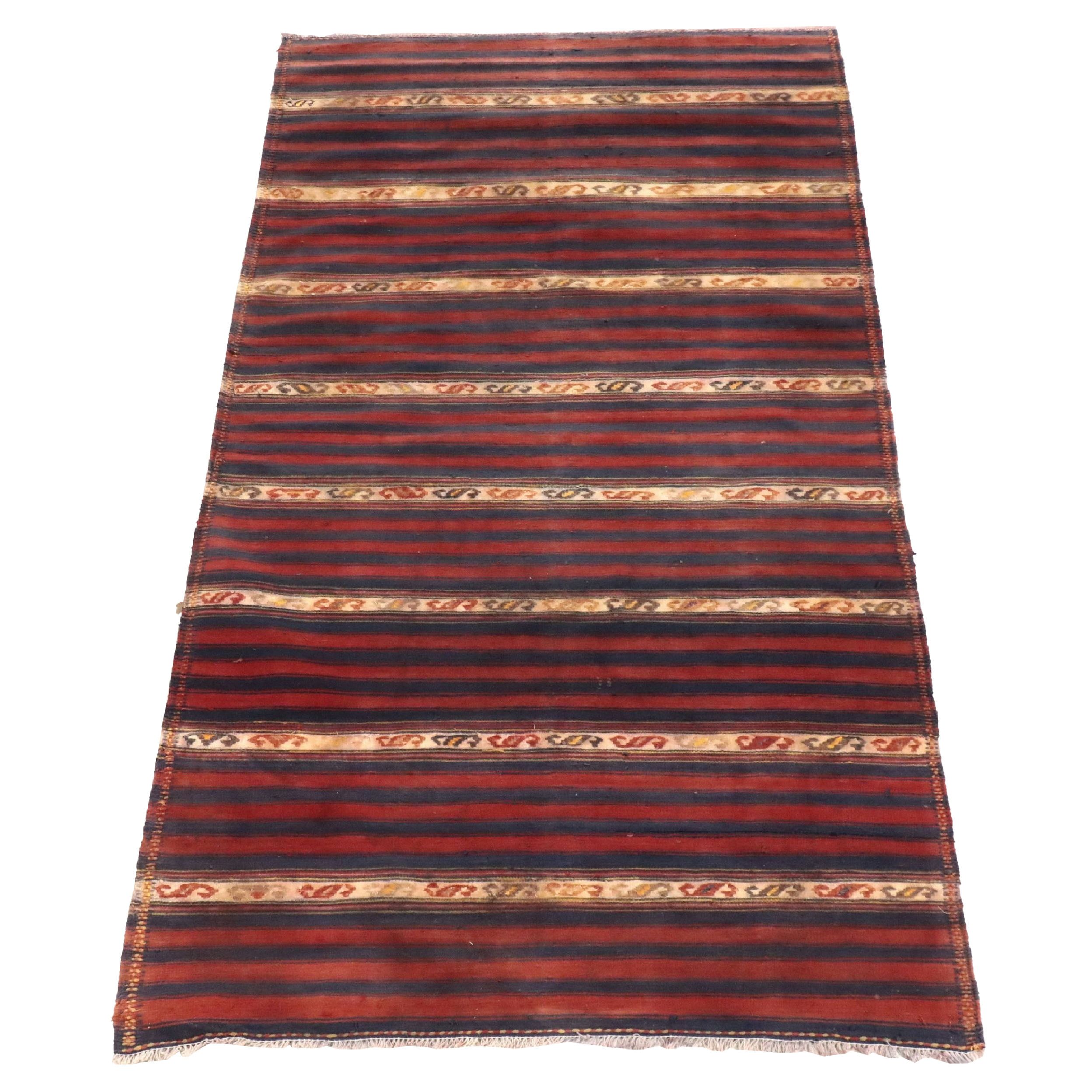 4'11 x 9'4 Handwoven Turkish Village Style Area Rug