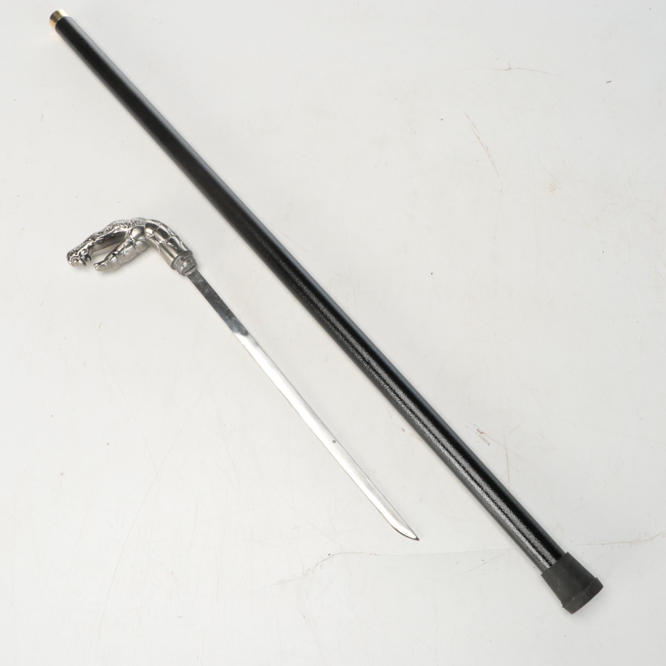 Snarling Snake Sword Cane