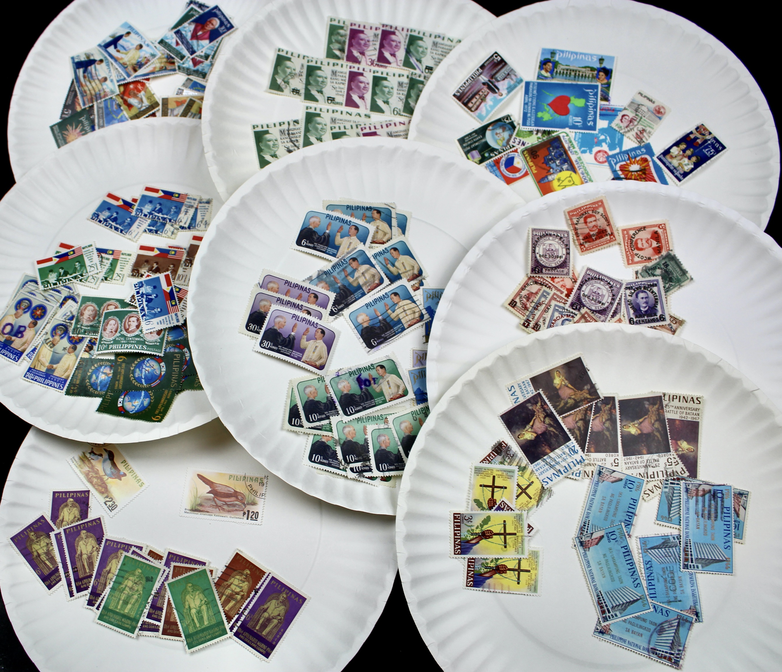 Box of Thousands of Used U.S. and Worldwide Postage Stamps