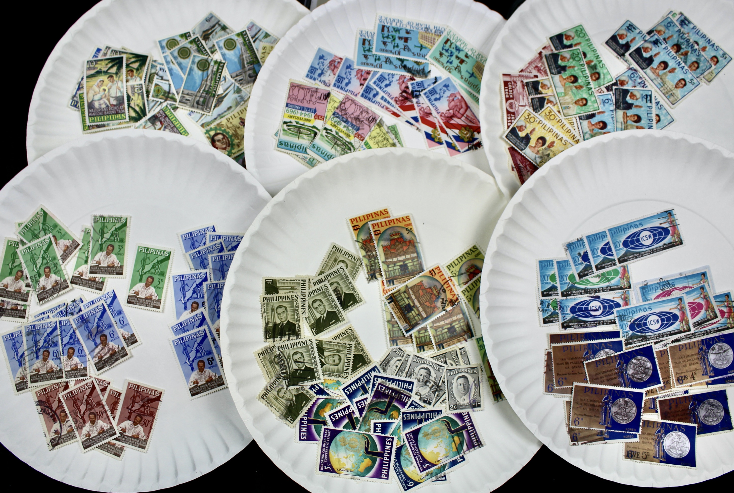 Box of Thousands of Used U.S. and Worldwide Postage Stamps