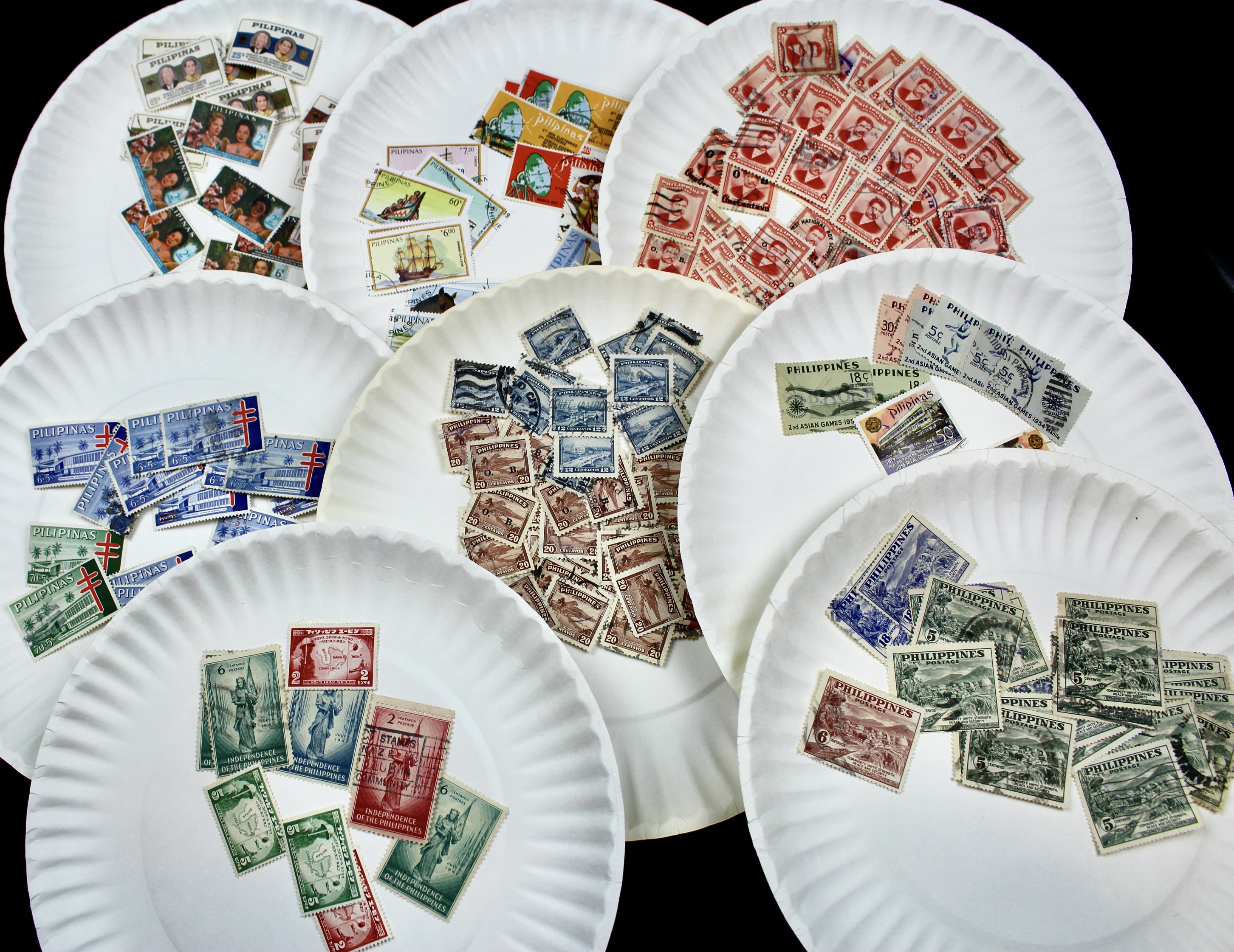 Box of Thousands of Used U.S. and Worldwide Postage Stamps