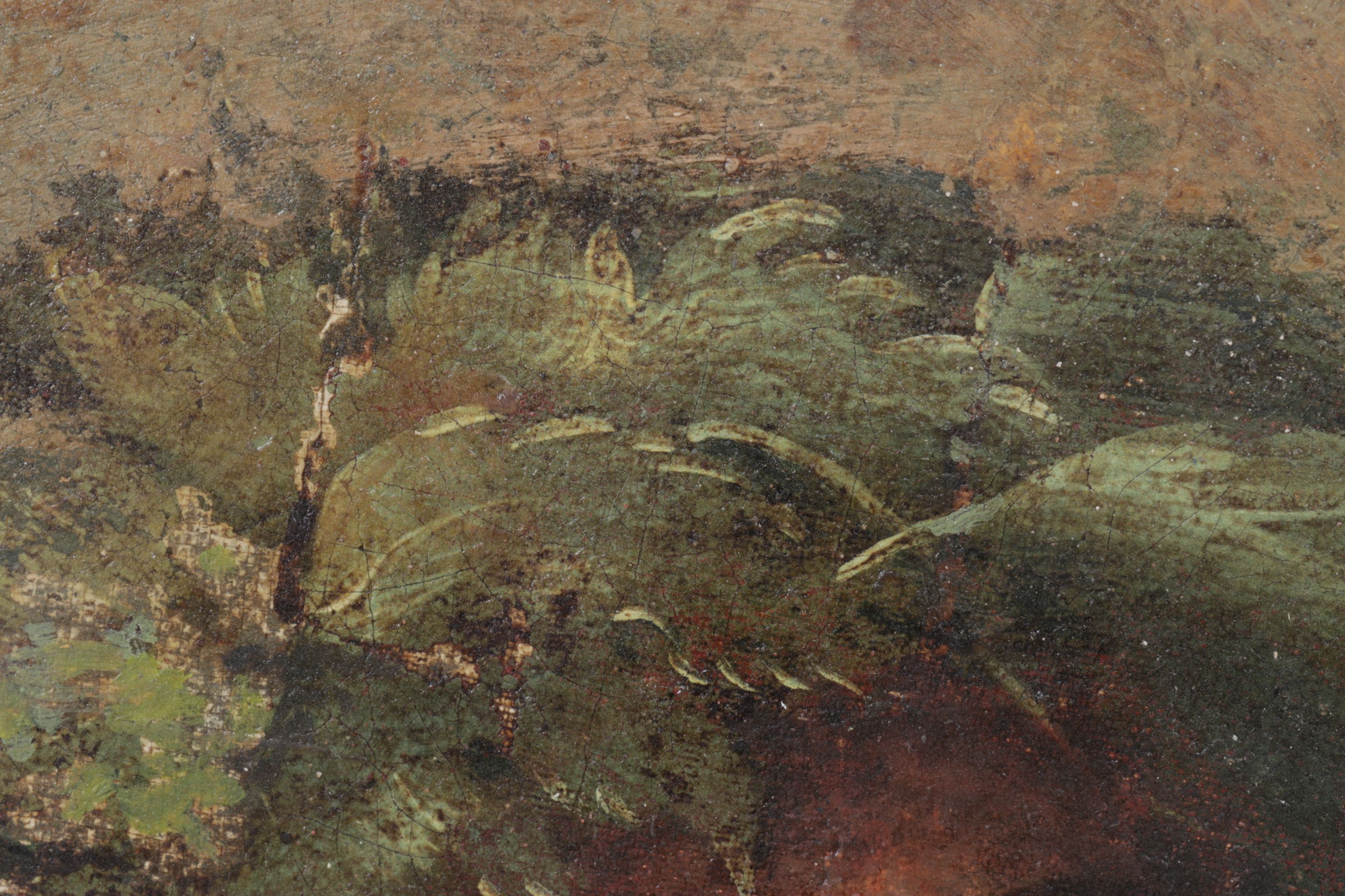 Portrait Oil Painting of Figure Wearing Wreath, Mid to Late 16th Century